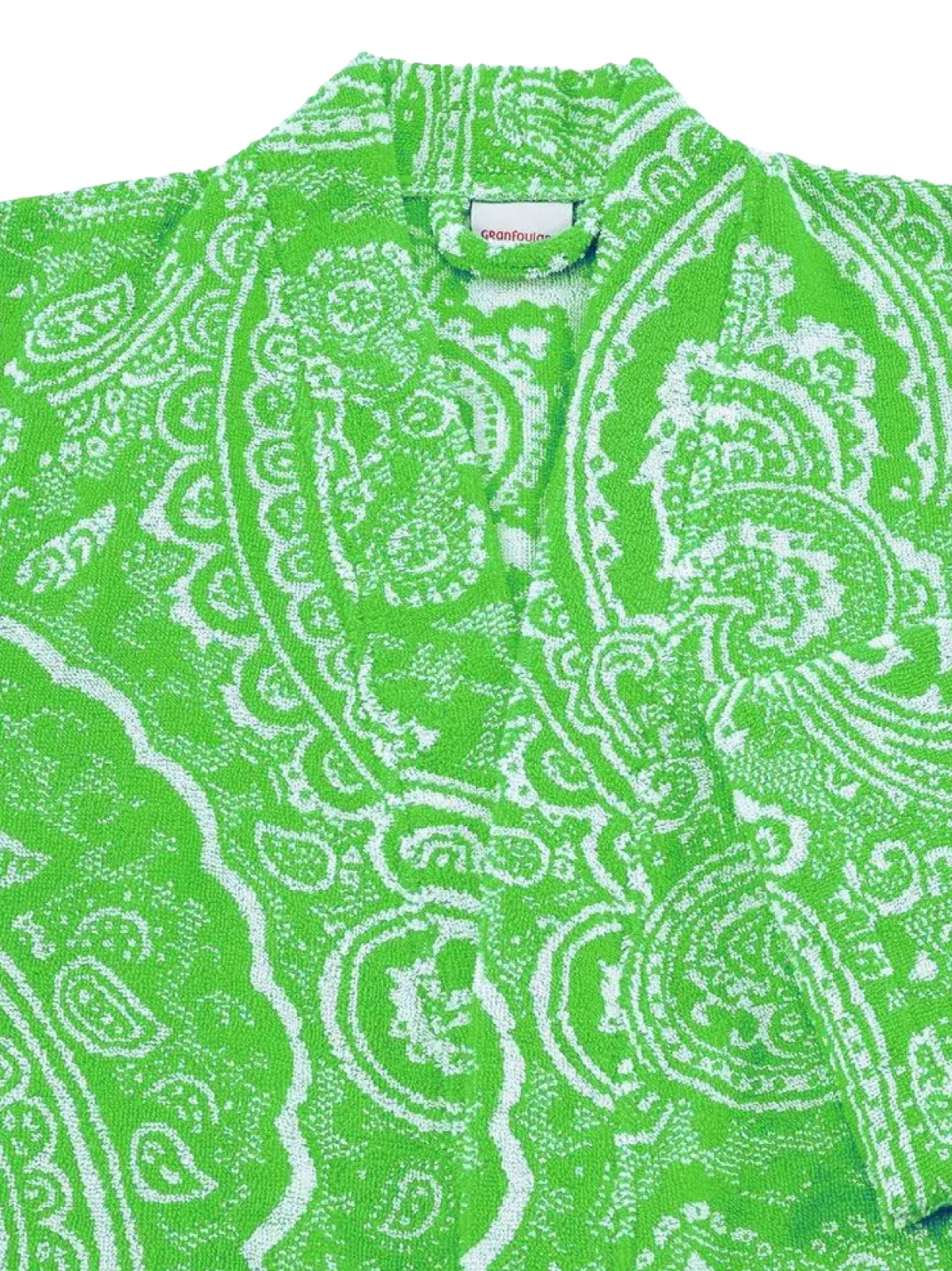 Bassetti Bademantel MERGELLINA, midi, Baumwolle, ohne Kapuze, Gürtel, aus flauschiger Baumwolle mit Paisleymuster