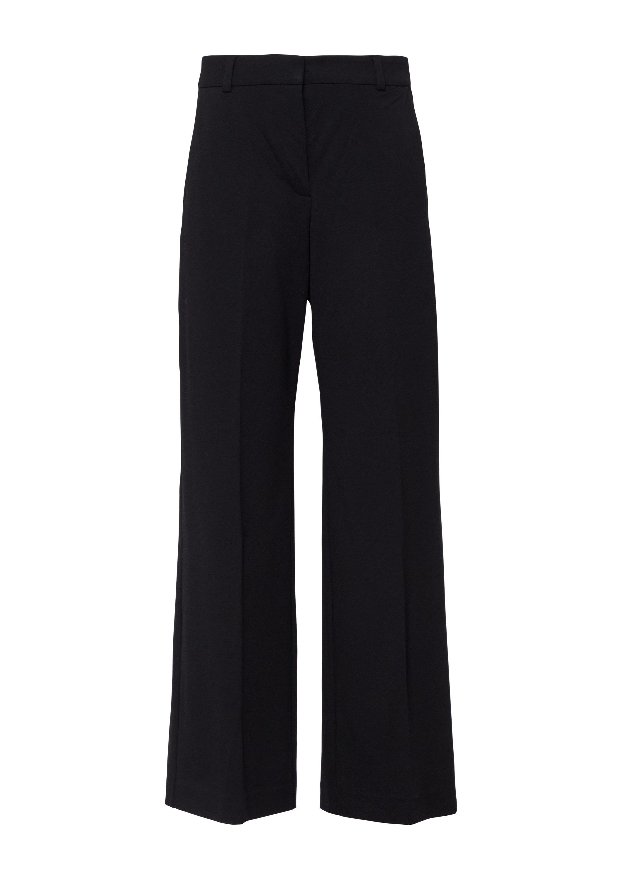 comma Chinos Hose Marlenehose aus fließendem Jersey