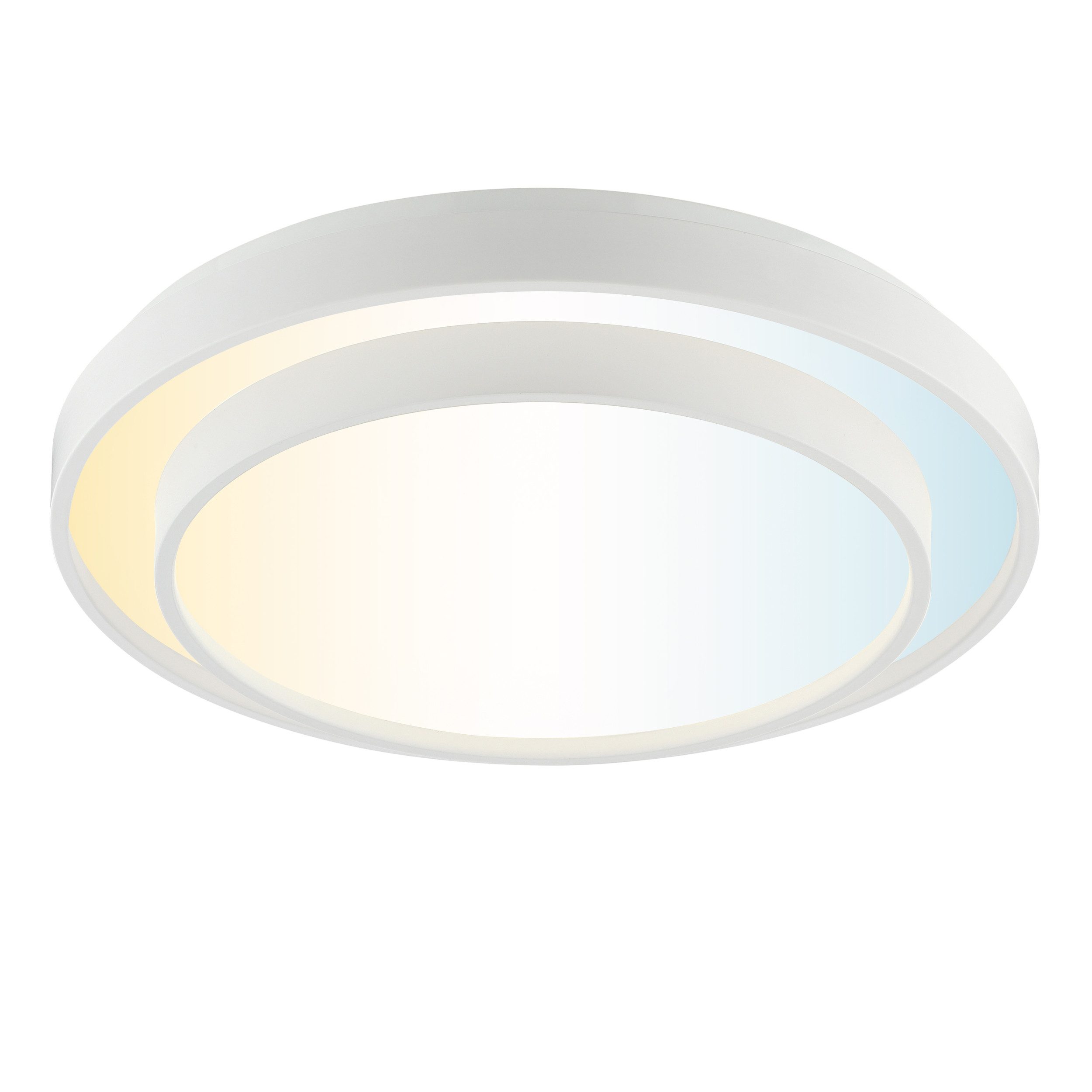 Brilliant LED Deckenleuchte Faruz, CCT - über Fernbedienung, Dimmfunktion, Nachtlichtfunktion, Timerfunktion, LED fest integriert, warmweiß - kaltweiß, Ø 37 cm, 2230 lm, 3000-6500 K, 10,1 W, besonders effizient