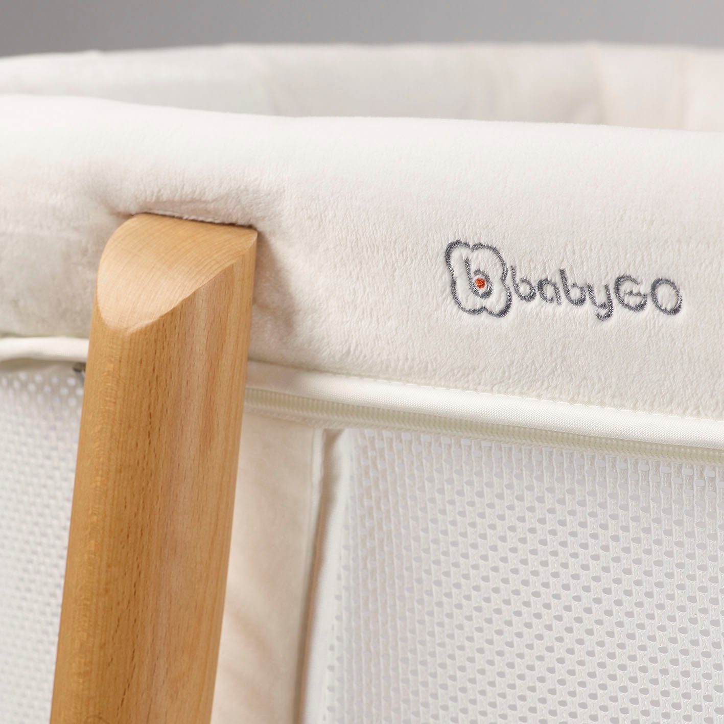 BabyGo Babybett SleepGood mesh, weiß – Bild 5 von 5