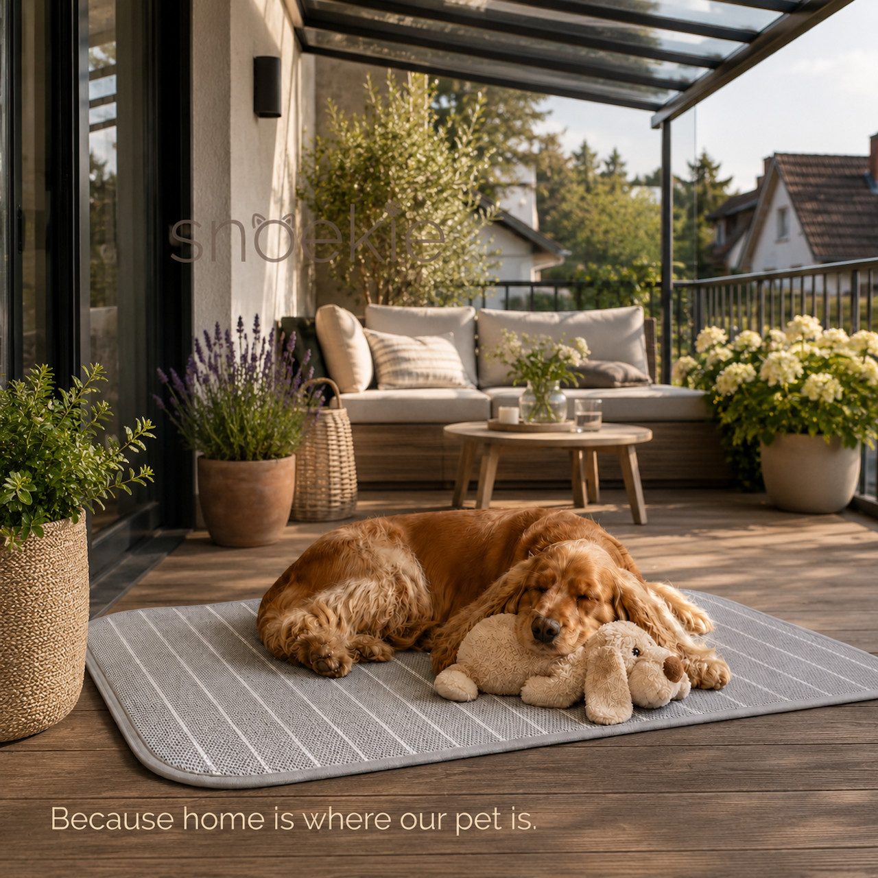 SNOEKIE Hundematte SNOEKIE Hundekühlmatte 90 x 120 cm Kühlmatte für Hunde & Katzen