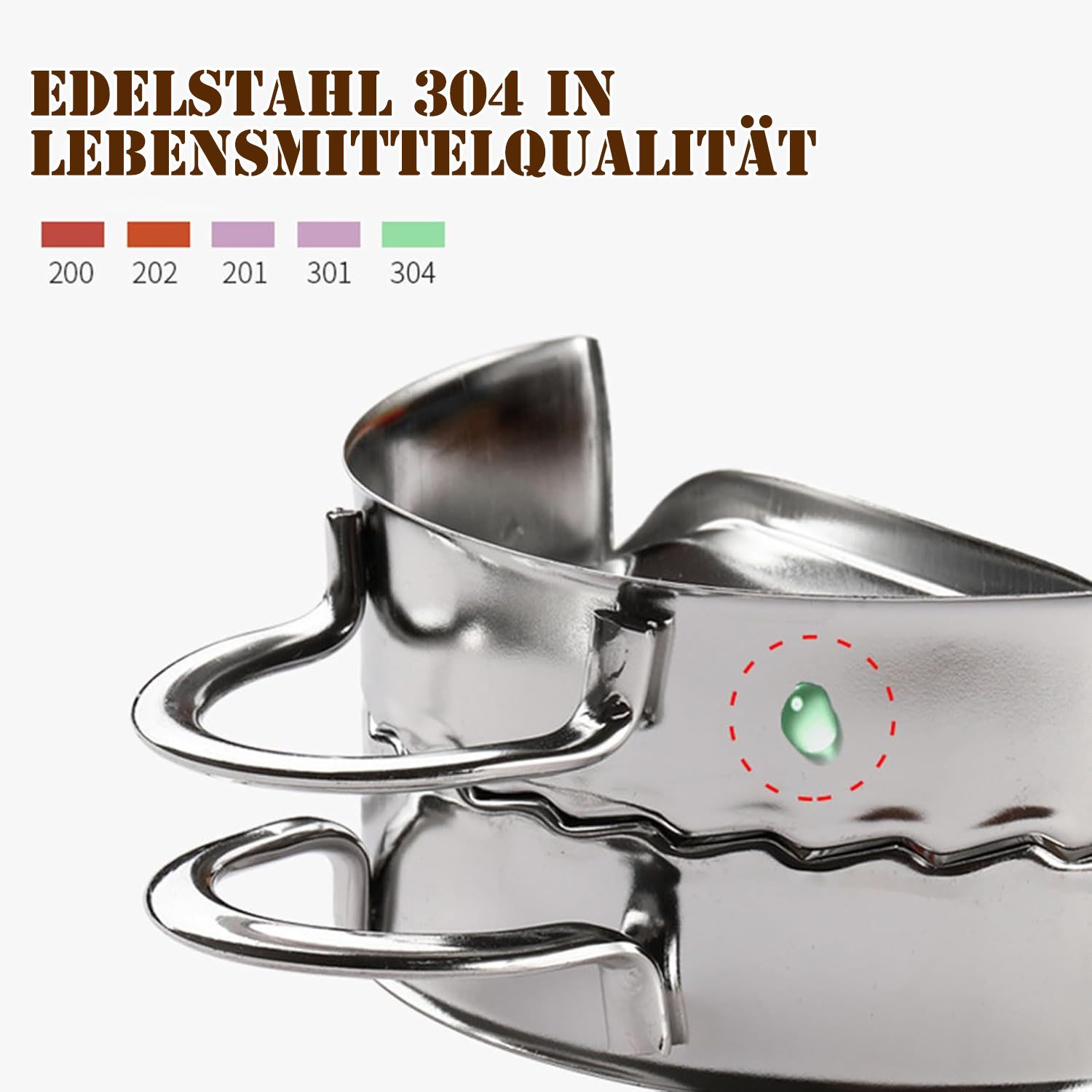 SURFOU Nudelmaschine 9 Stück Nudelherstellungs Set Edelstahl Effizientes, mit Ravioli Stempel Ausstechern Nudelhölzern Teigschneider Tortellini