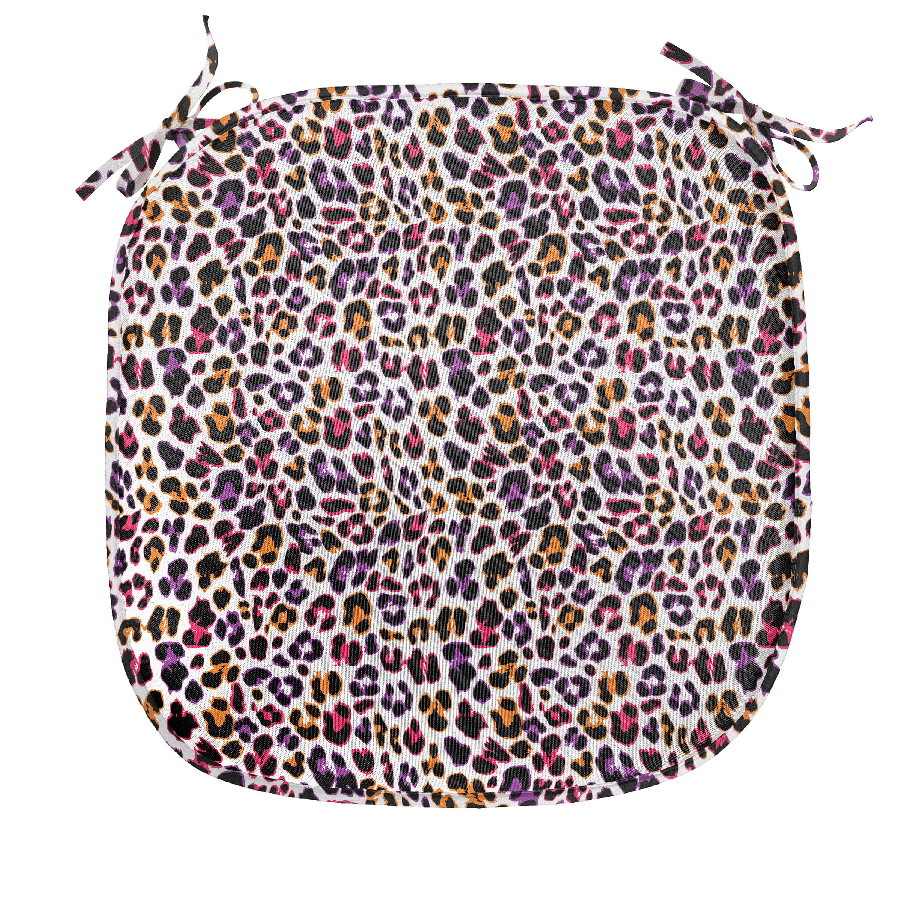Dekoratives mit wasserfestes Safari-Leopard-Tier-Motiv Kissen Stuhlkissen Küchensitze, für afrikanisch Abakuhaus Riemen