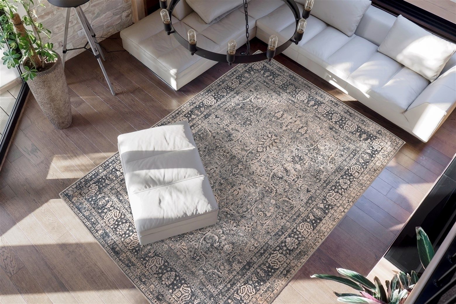 Kayoom Teppich in Multi / Schwarz, 100% Polyester - 330x230cm (LxB)