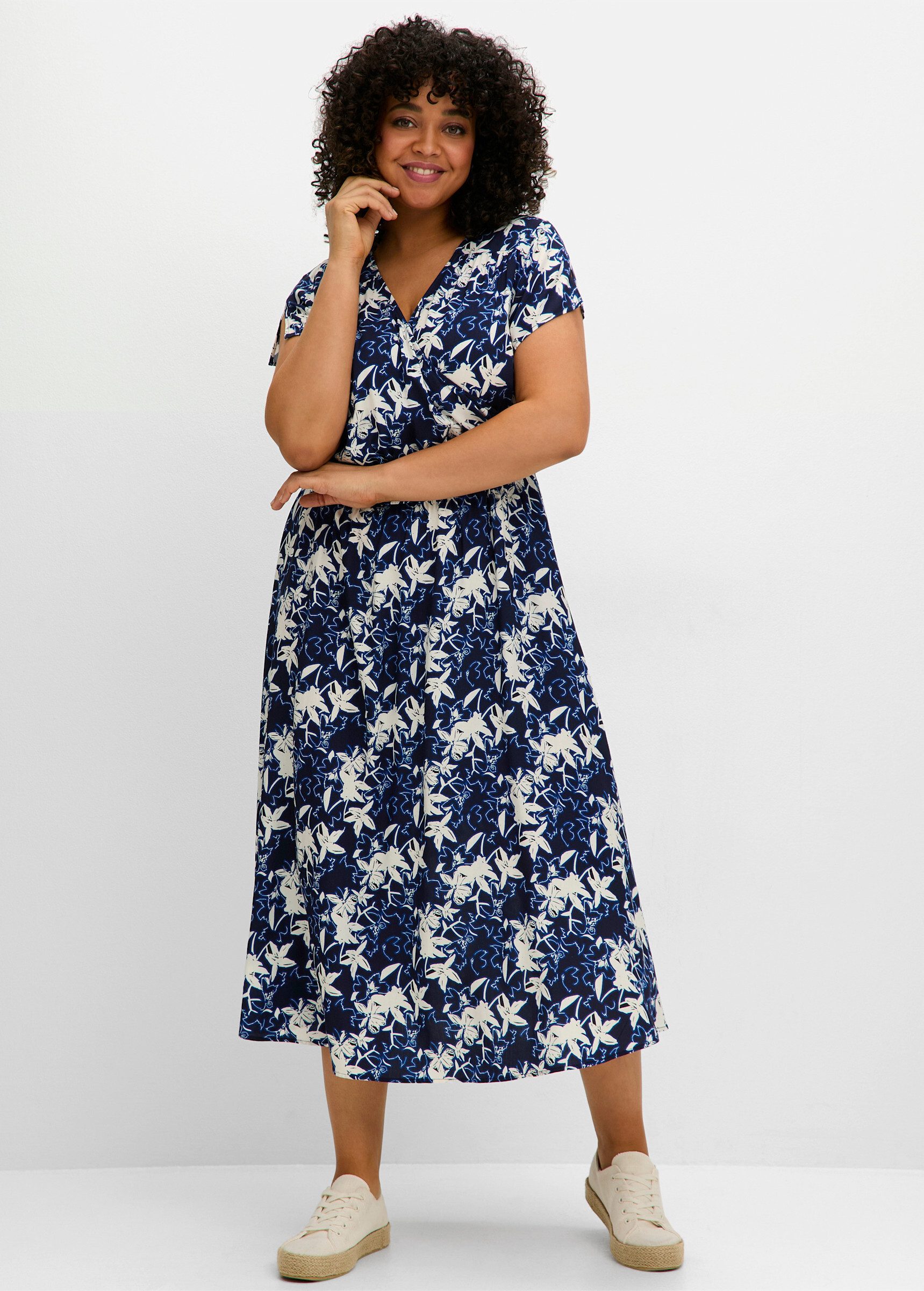 Sheego Etuikleid Blumenkleid . günstig online kaufen