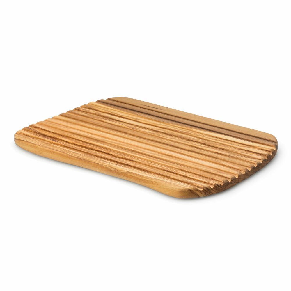 Continenta Brotschneidebrett Olivenholz 37 x 25 cm, Olivenholz