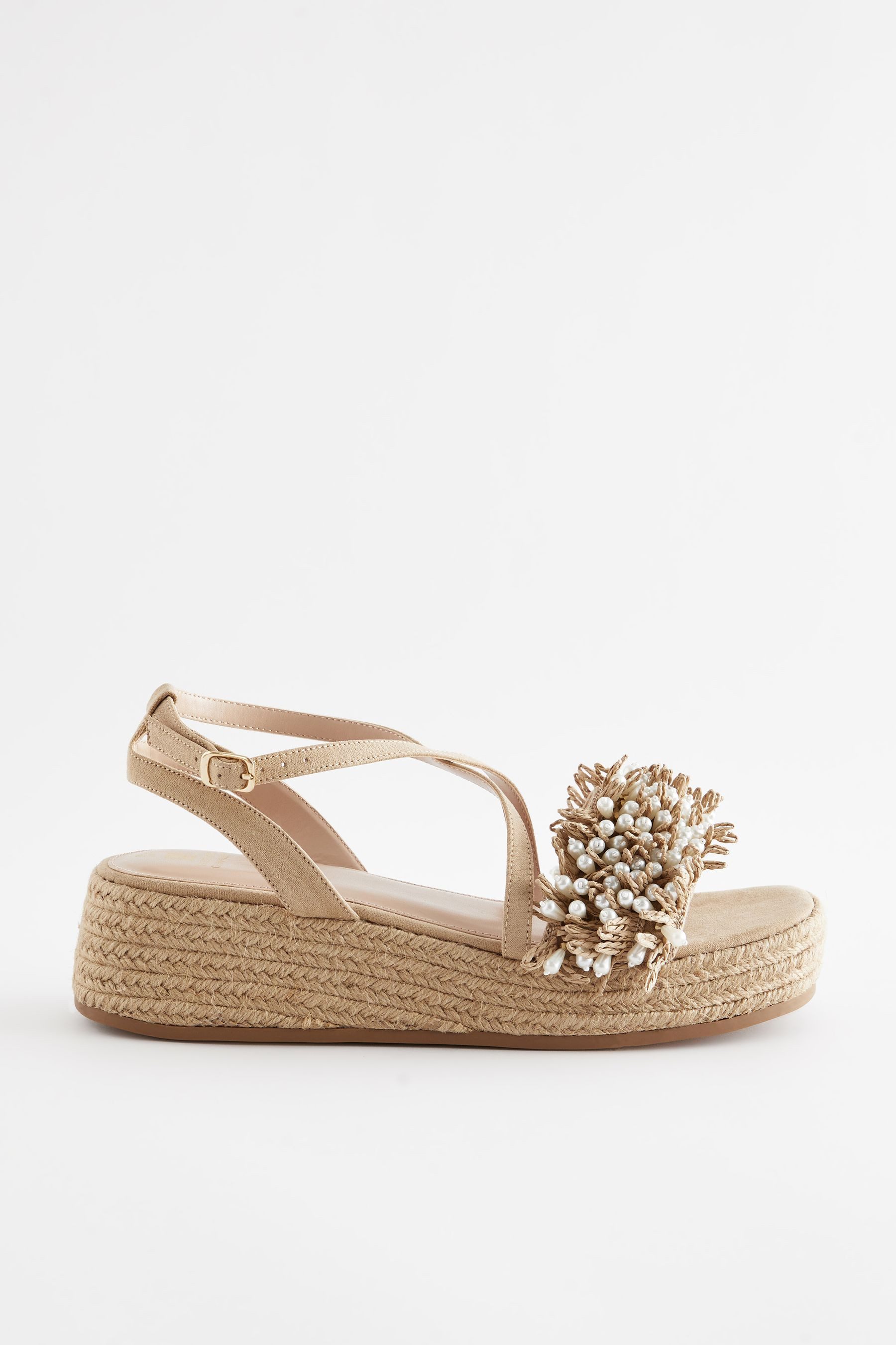 Forever Comfort® Espadrilles Flatform-Sandalen Keilsandalette