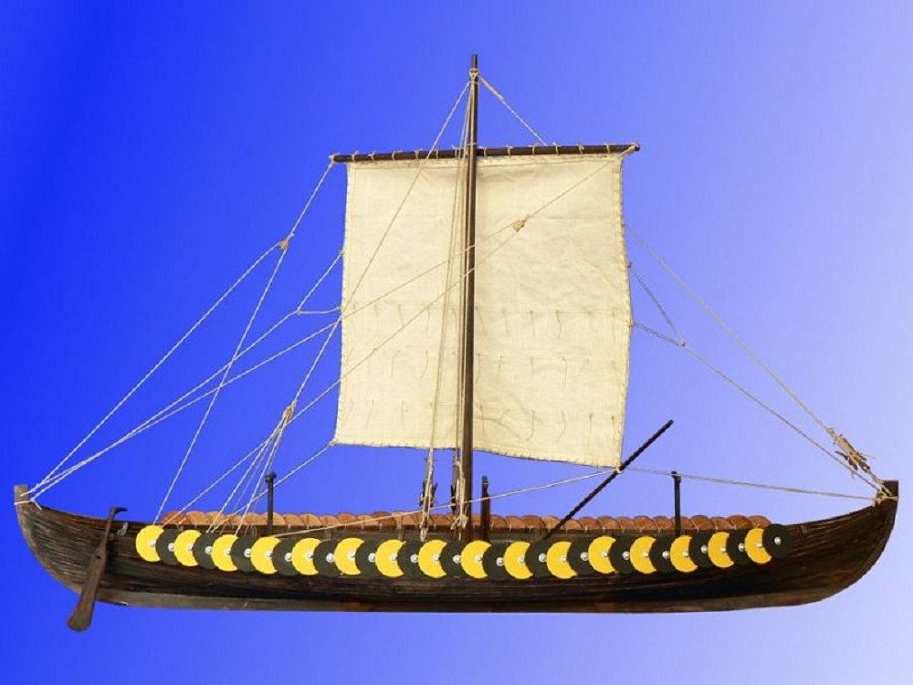 Modellbausatz Krick Dusek Gokstad Wikingerschiff 7 Jh. 1:35 Holz Baukasten