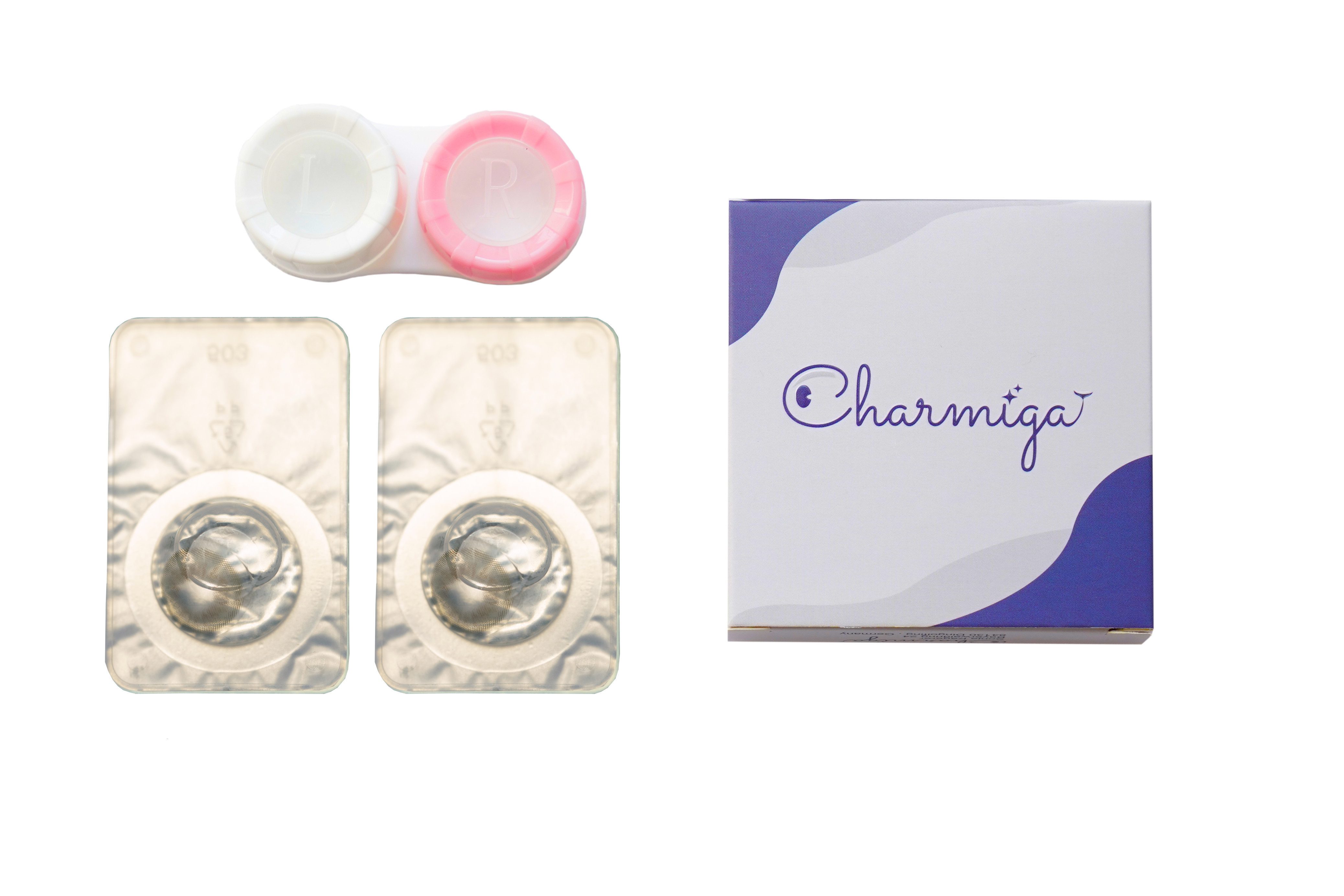 Charmiga Jahreslinsen Farbige Kontaktlinsen Grau, 6-Monatslinsen, Farblinsen Passion Gray, Farbige Kontaktlinsen