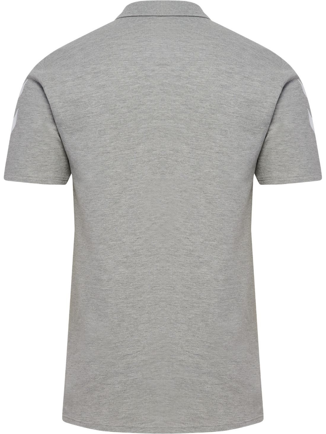 hummel Poloshirt hmlGO Chevron (100% Baumwolle) grau Herren