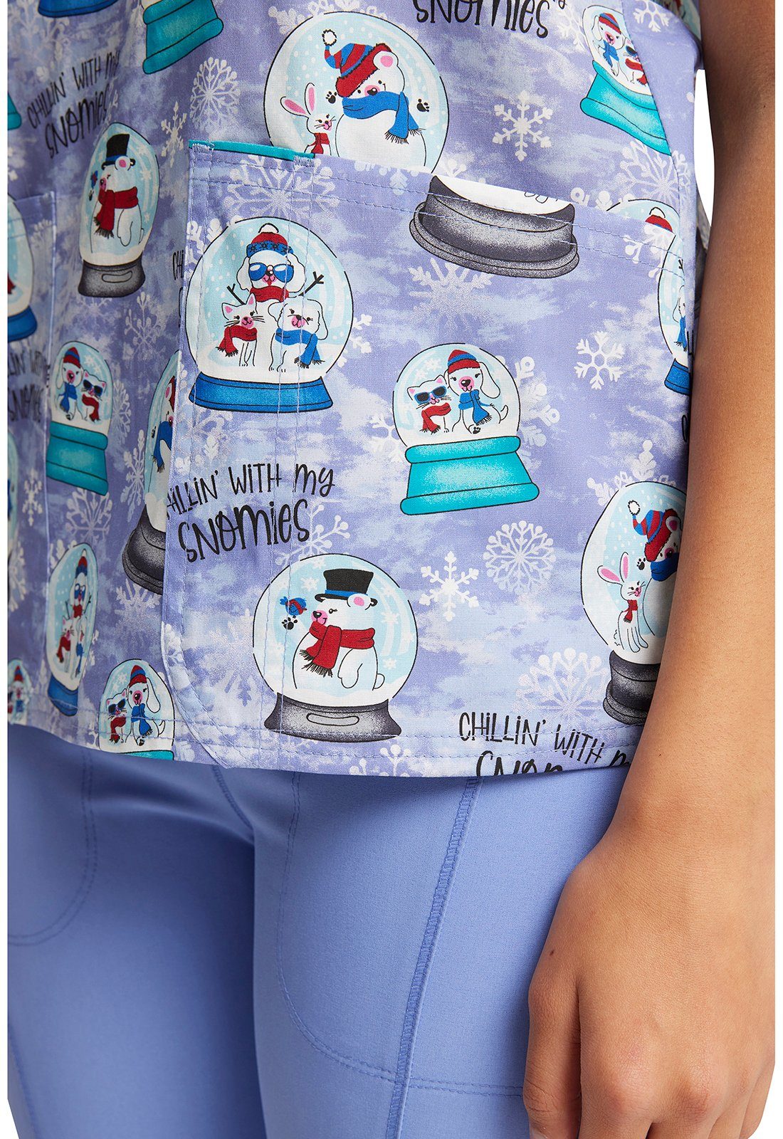 Cherokee Funktionsbluse Bunt bedruckter Damen Kasack "Chillin Snowmies" Kasack mit Motiv