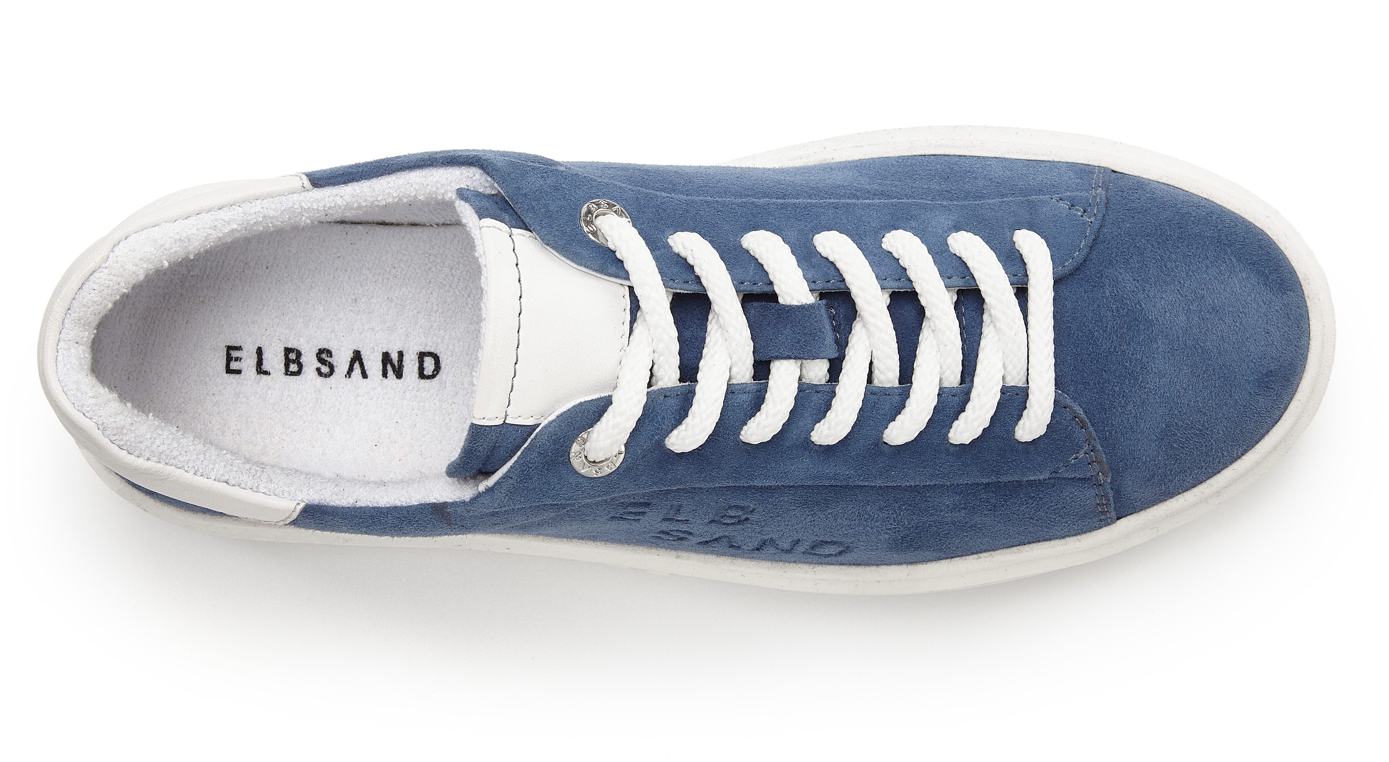 Elbsand Schnürschuh, Turnschuh, Schnürhalbschuh, Freizeitschuh, Ledersneaker Sneaker aus Leder mit modischer Plateausohle