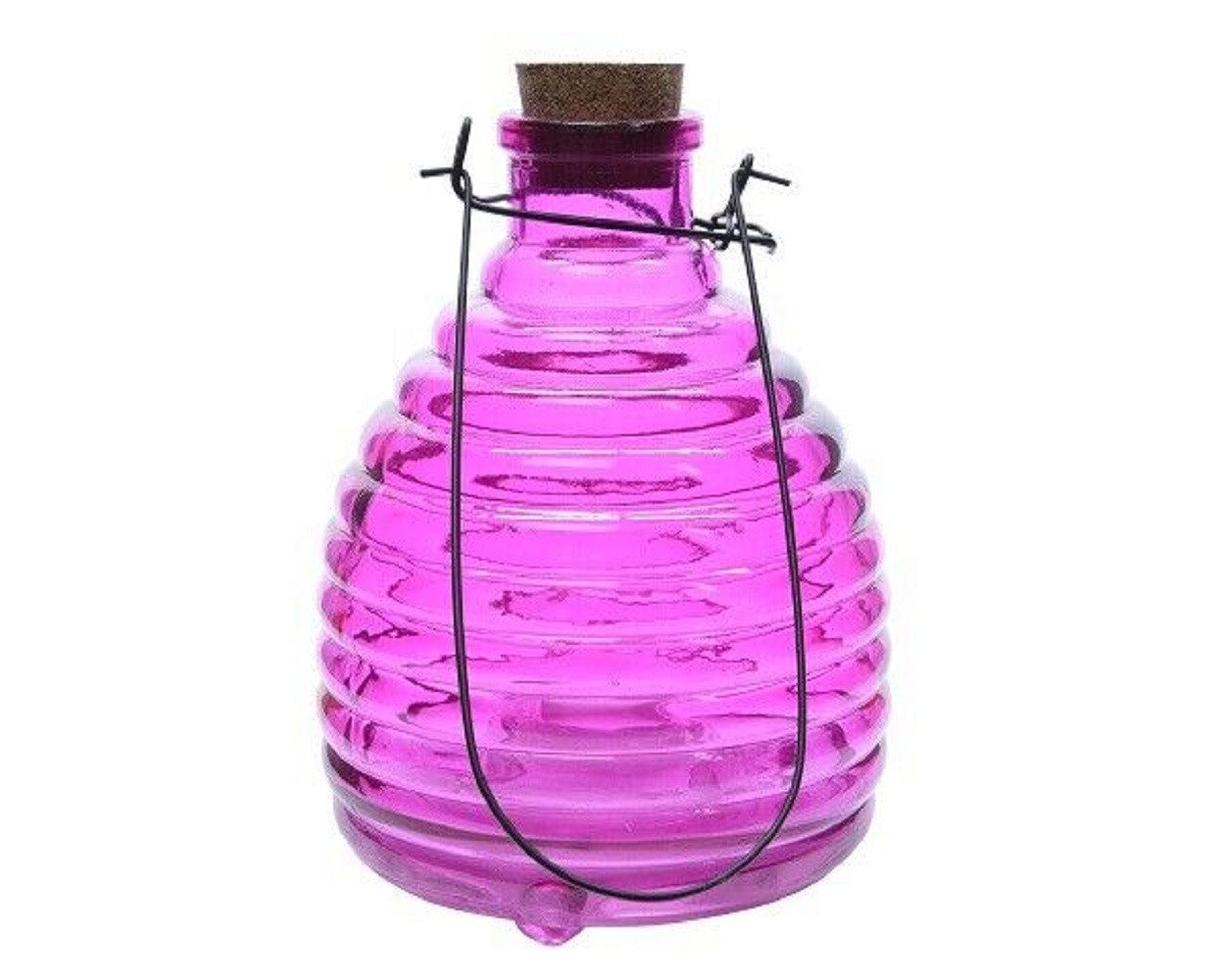 Kaemingk Insektenfalle Wespenfalle Insektenfalle Glas Ø 13 cm H 17 cm pink Stückpreis