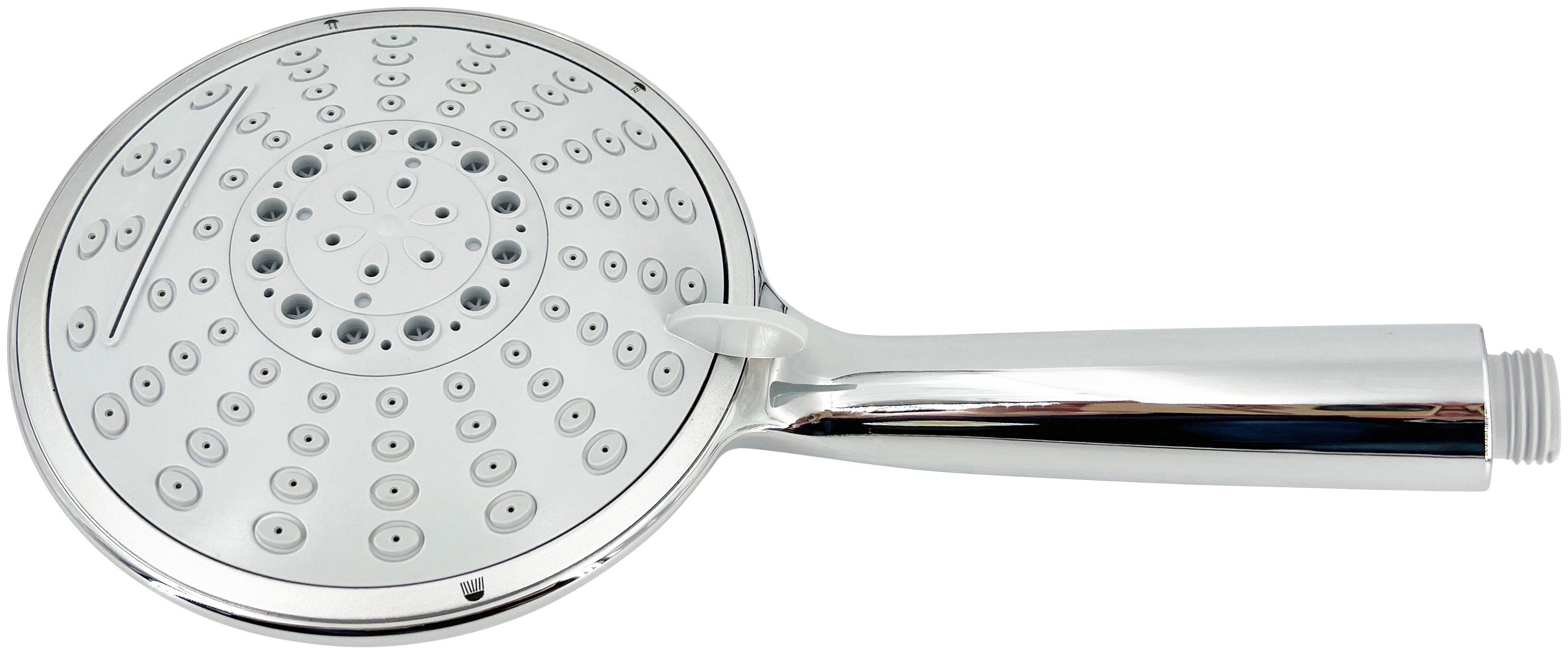 ADOB Handbrause Wellness Happy N, (1-tlg), 4 Strahlfunktionen inkl. Schwallstrahlfunktion, Ø 15 cm