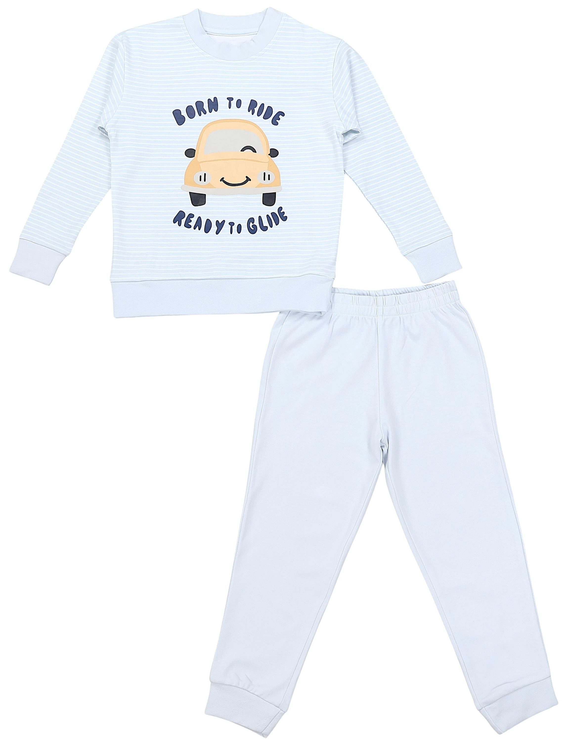 TupTam Schlafanzug Kinder Jungen Pyjama Schlafanzug Set Langarm Nachtwäsche 2-teilig