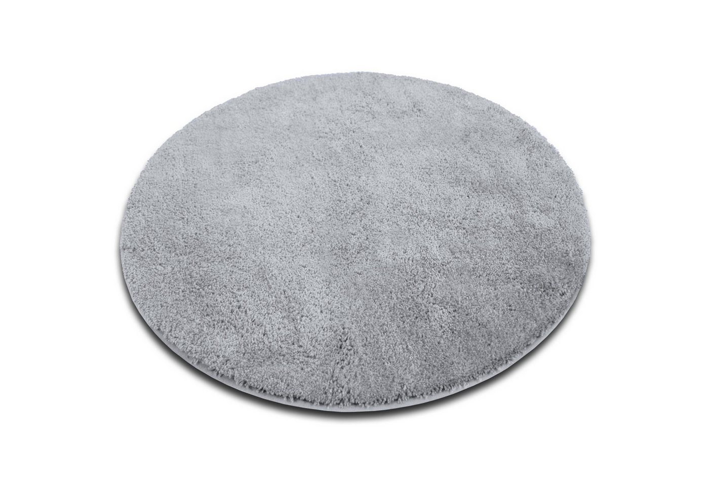 Karat Badematte Bari Hazy, Rund, Badteppich, Viele verschiedene Farben & Größen, Höhe 30 mm, Weicher & dichter Flor, Polyester, Mikrofaser, Rund, besonders weich durch Mikrofaser