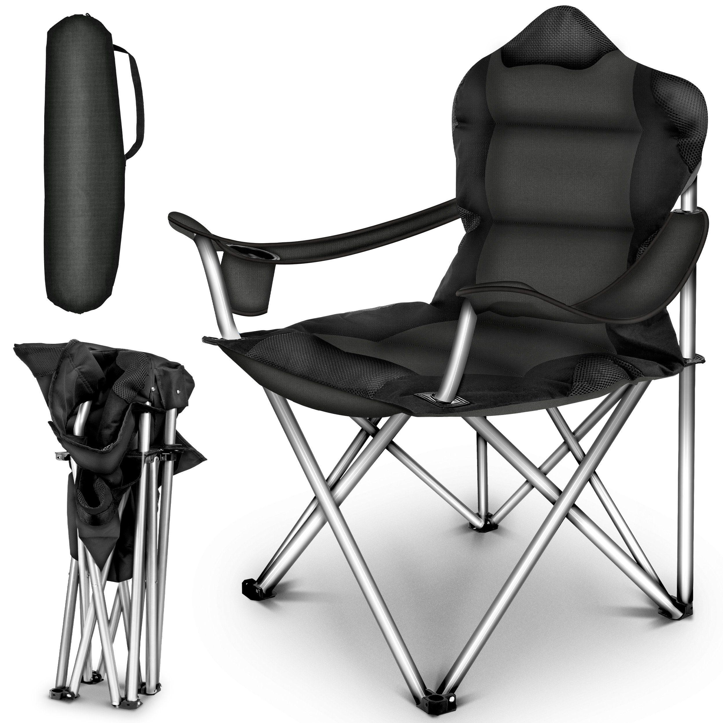 TRESKO Campingstuhl faltbar bis 150 kg günstig online kaufen