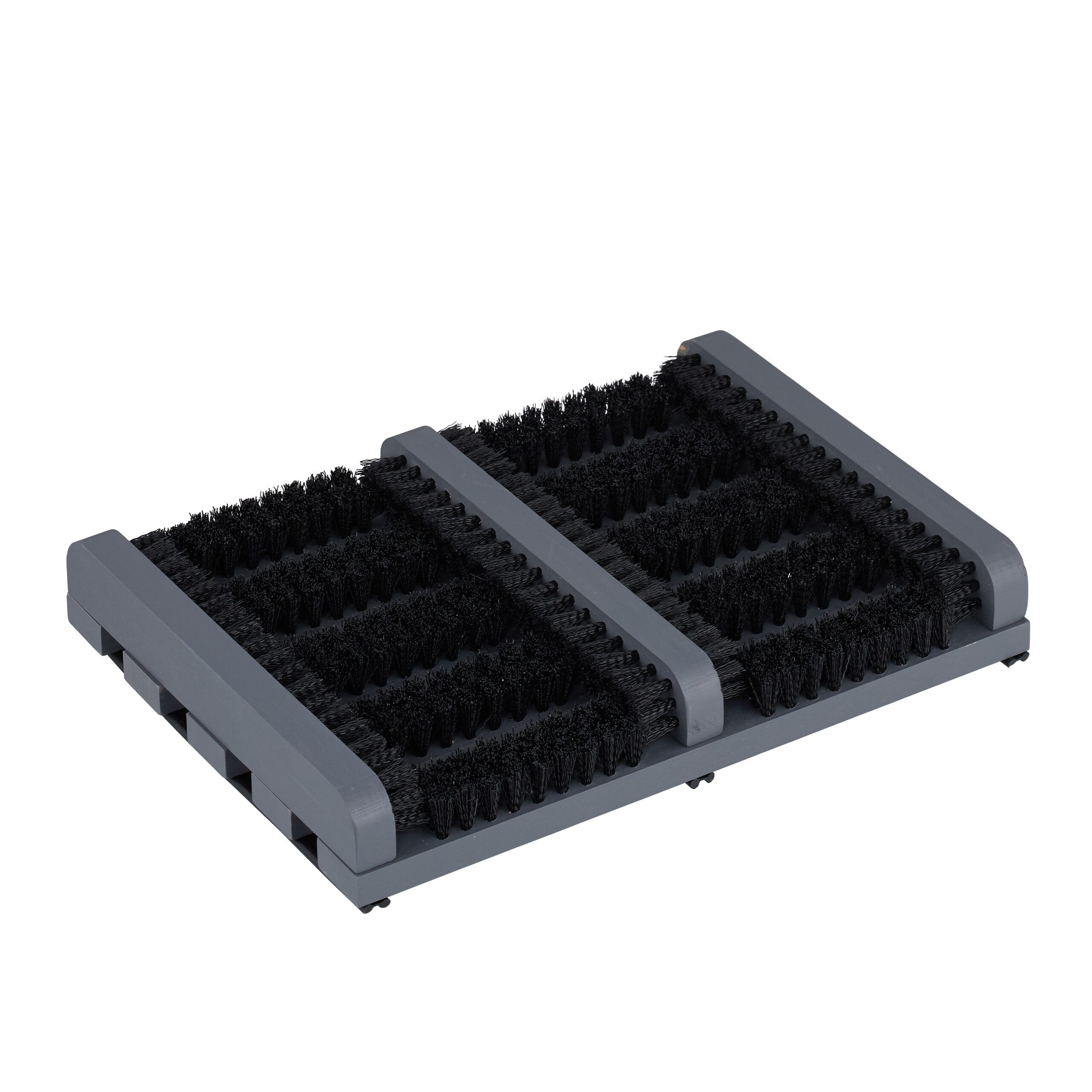 relaxdays Schuhputzbürste Schuhabstreifer mit Bürsten, Arbeits- und Gartenschuhe, Stiefel, (1-tlg)