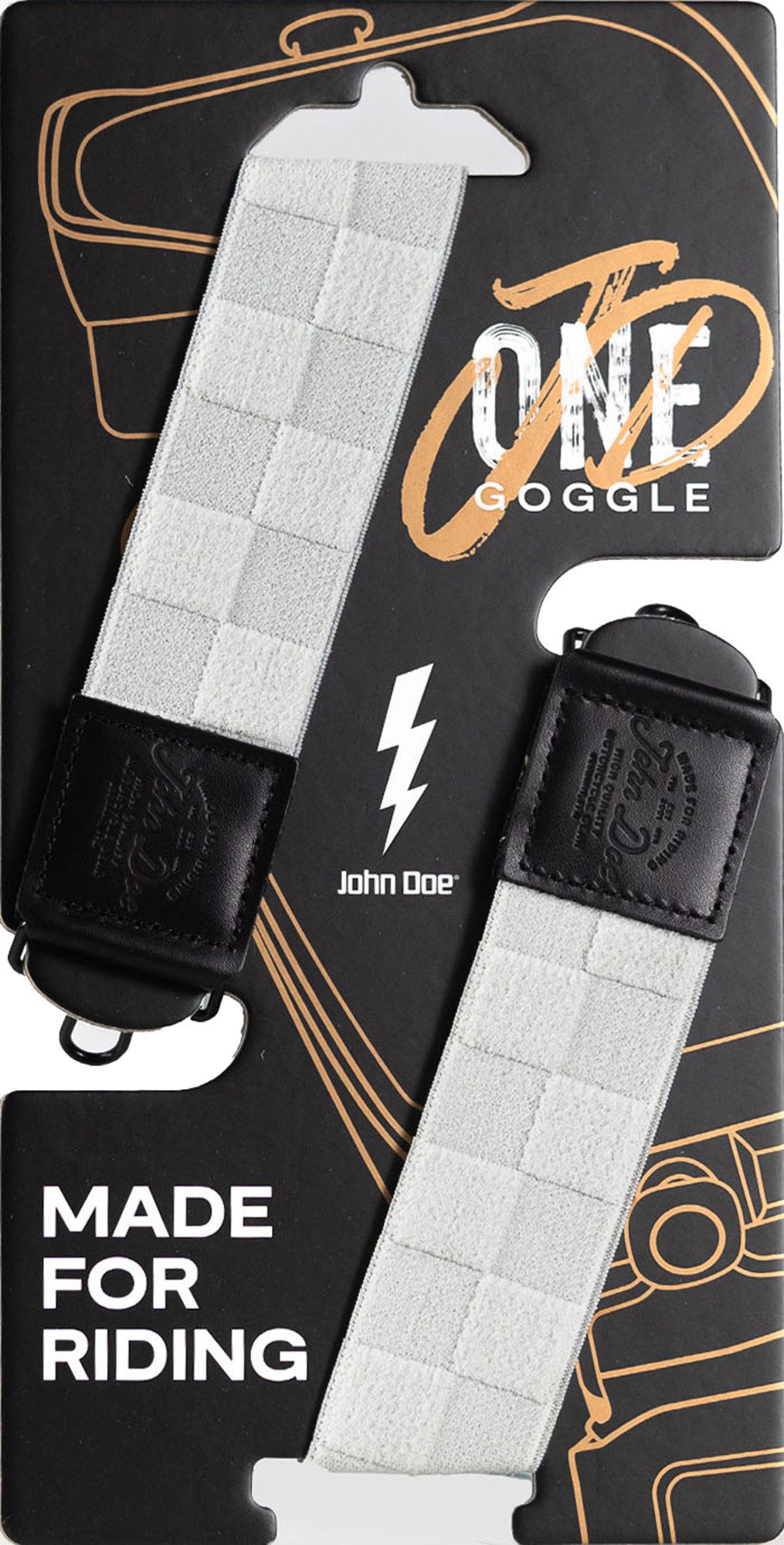 John Doe Motorradbrille JD/One Ice Ersatzband, Mit Band