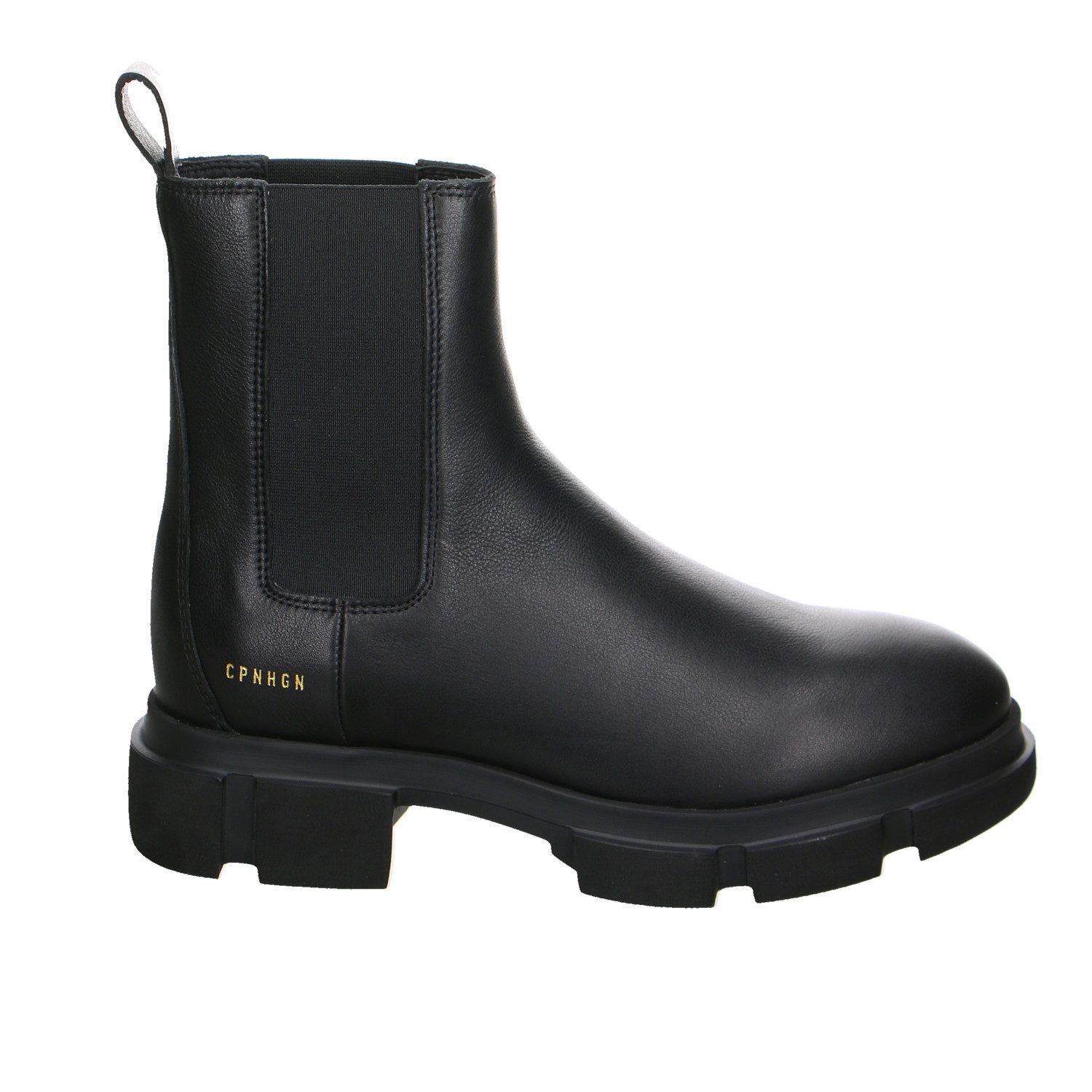 Copenhagen Studios Copenhagen Vitello Black Leder Stiefeletten schwarz Stiefelette