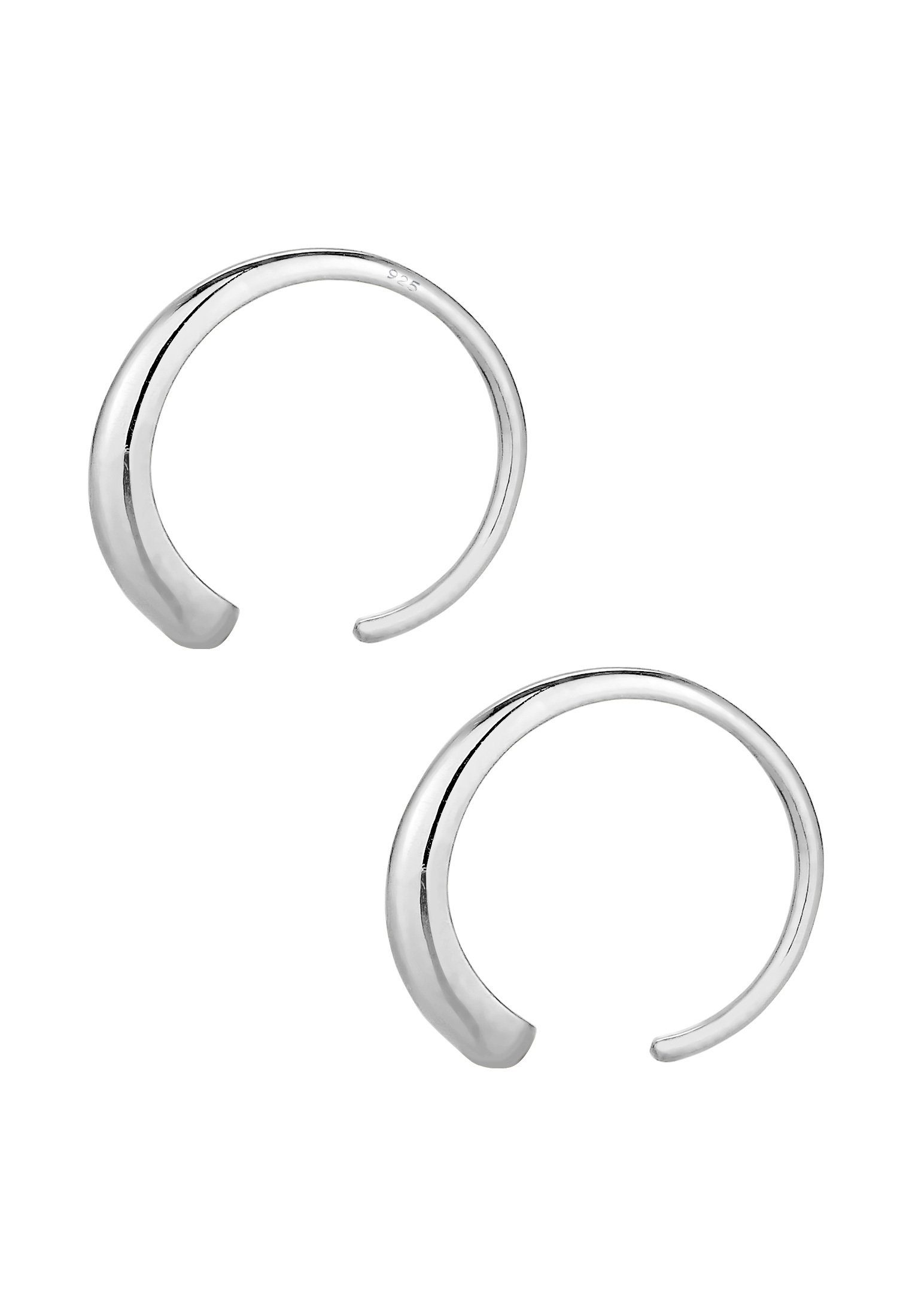 Elli Paar Creolen Creolen Ohrhänger 925 Sterling Silber