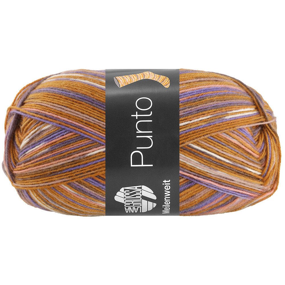 LANA GROSSA MEILENWEIT 100 g PUNTO Häkelwolle, 420 m (hochwertige 4-fach Sockenwolle), 100 g