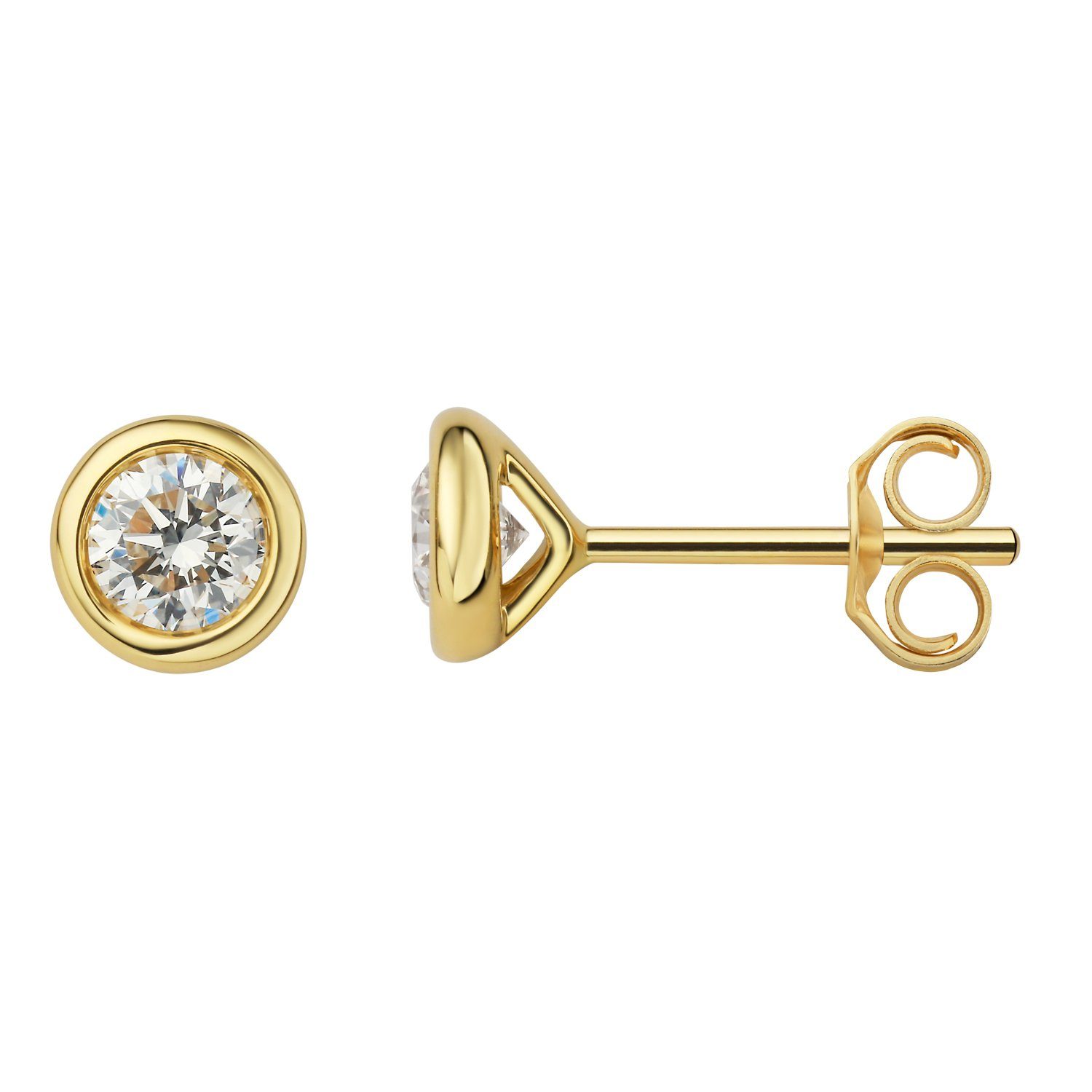 ONE ELEMENT Paar Ohrhänger, Damen Gold günstig online kaufen