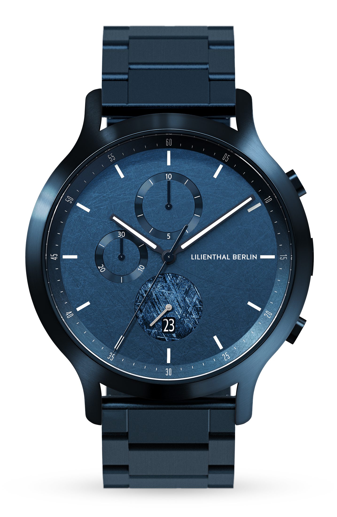 Lilienthal Berlin Chronograph Chronograph Meteorite II - Mesh Blau