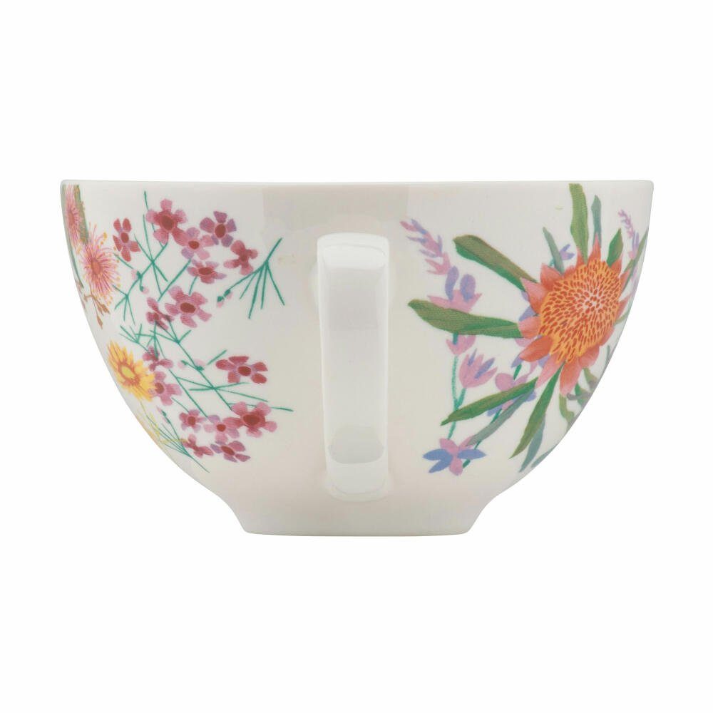 Maxwell & Williams Tasse NATIVE BLOOMS mit Untertasse 400 ml, Porzellan