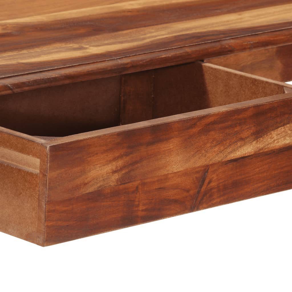 furnicato Schreibtisch mit Massivholz Schublade 110x50x77 cm Akazie