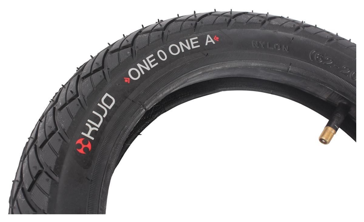 KHEbikes Fahrradreifen Fahrrad Reifen Set KUJO One 0 One A 12,5 x 2,25 Schwarz mit Schlauch, (1-tlg)