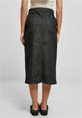 URBAN CLASSICS Jerseyrock Damen Ladies Midi Denim Skirt (1-tlg)