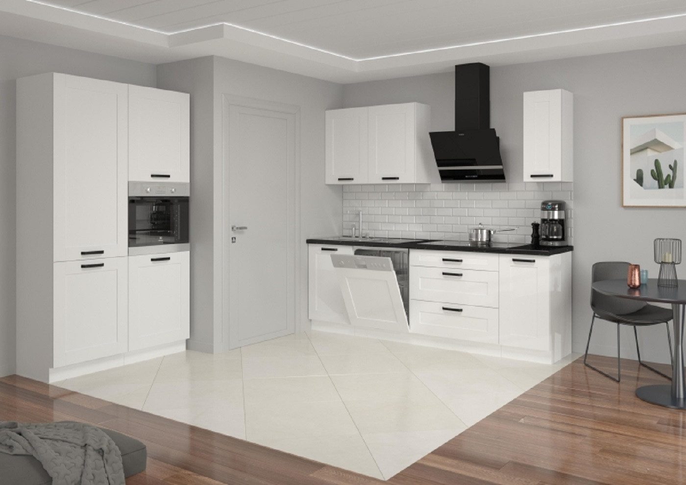 ROYAL24_MARKT Küchenzeile - ein Hauch von Luxus für Ihr Zuhause, Organisierte Küche - Es bietet Platz für alle Ihre Werkzeuge.