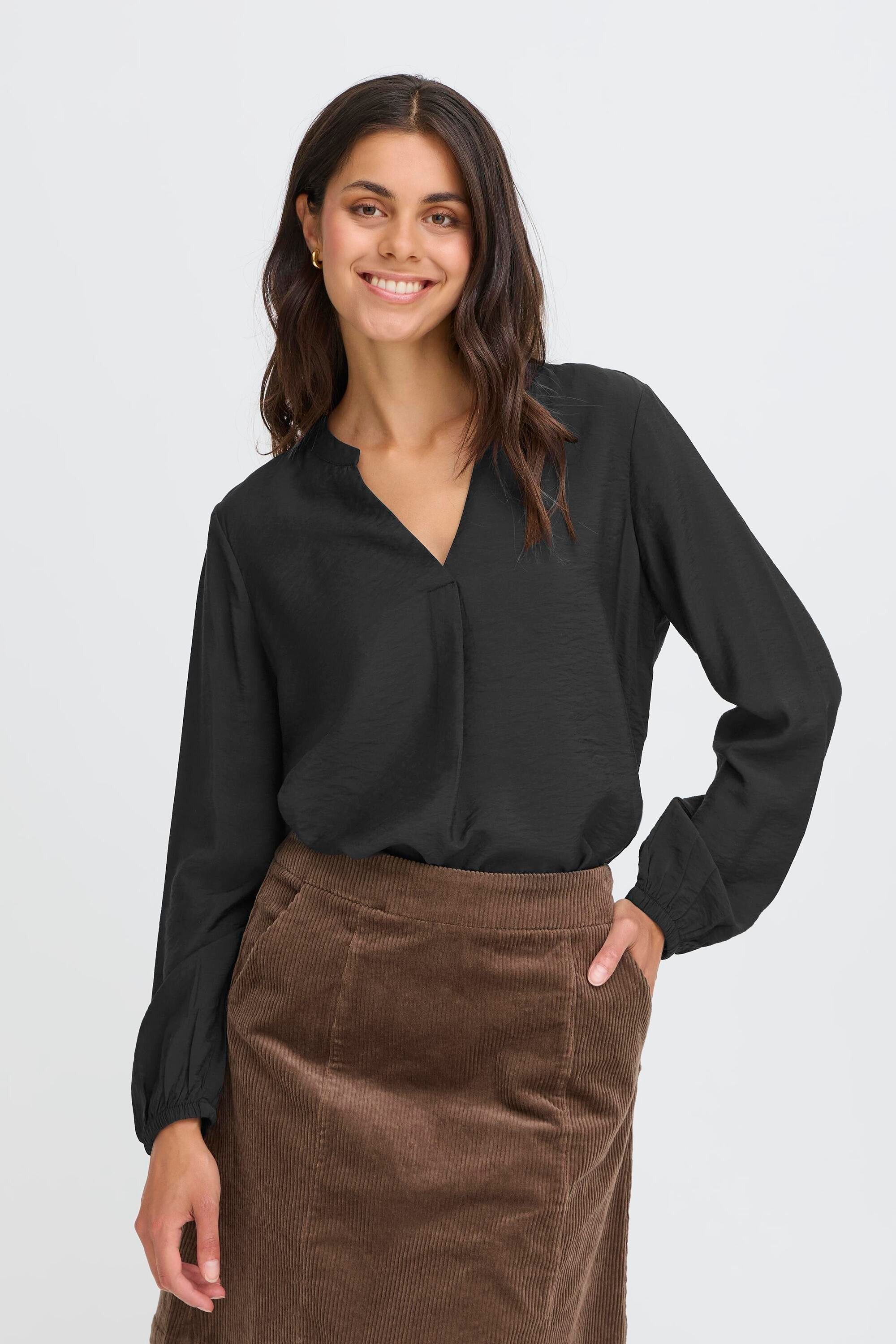 fransa Kurzarmbluse Kurzarm-Bluse FRSIE