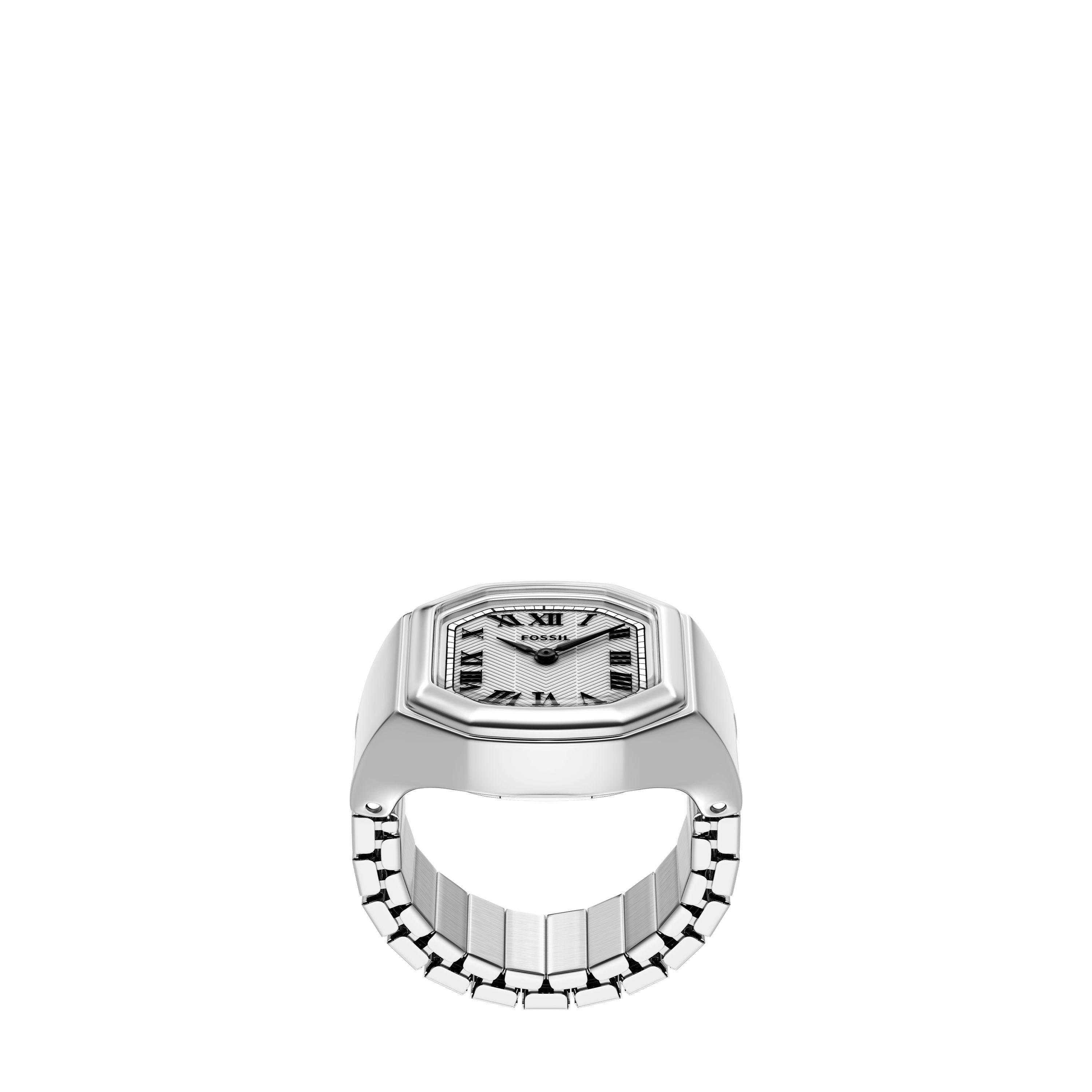 Fossil Quarzuhr Watch Ring ES5482, Armbanduhr, Damenuhr, Edelstahlarmband, analog