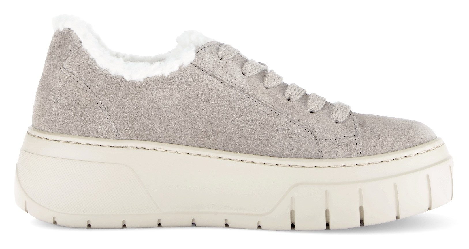 Gabor Plateausneaker, Plateau, Freizeitschuh, Halbschuh, Schnürschuh mit Warmfutter-Kragen