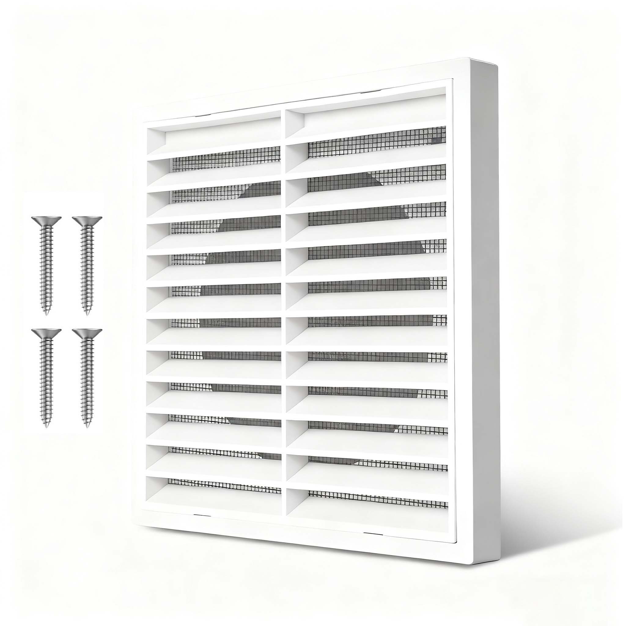 JOYOLEDER Вентиляционные решетки Abluftgitter, Belüftungsgitter mit Insektenschutzgitter Luftgitter (Lamellengitter Abzugsgitter)