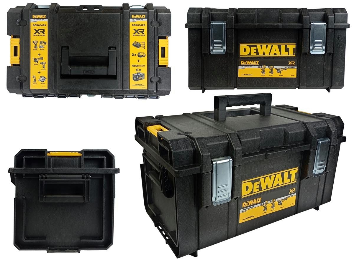 DeWalt Werkzeugbox DS300, leer, ohne Inhalt, stapelbar, Maße (H x T x B): 308 x 336 x 550 mm, ohne Inhalt