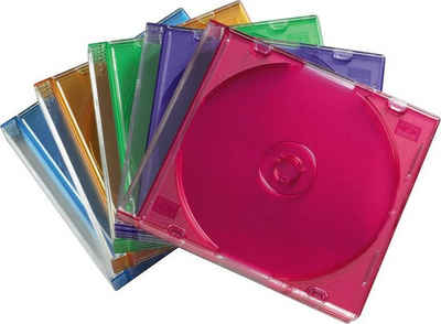 Hama CD-Hülle CD-Leerhülle Slim 25er-Pack Farbig Schutzhülle für CDs versch. Farben
