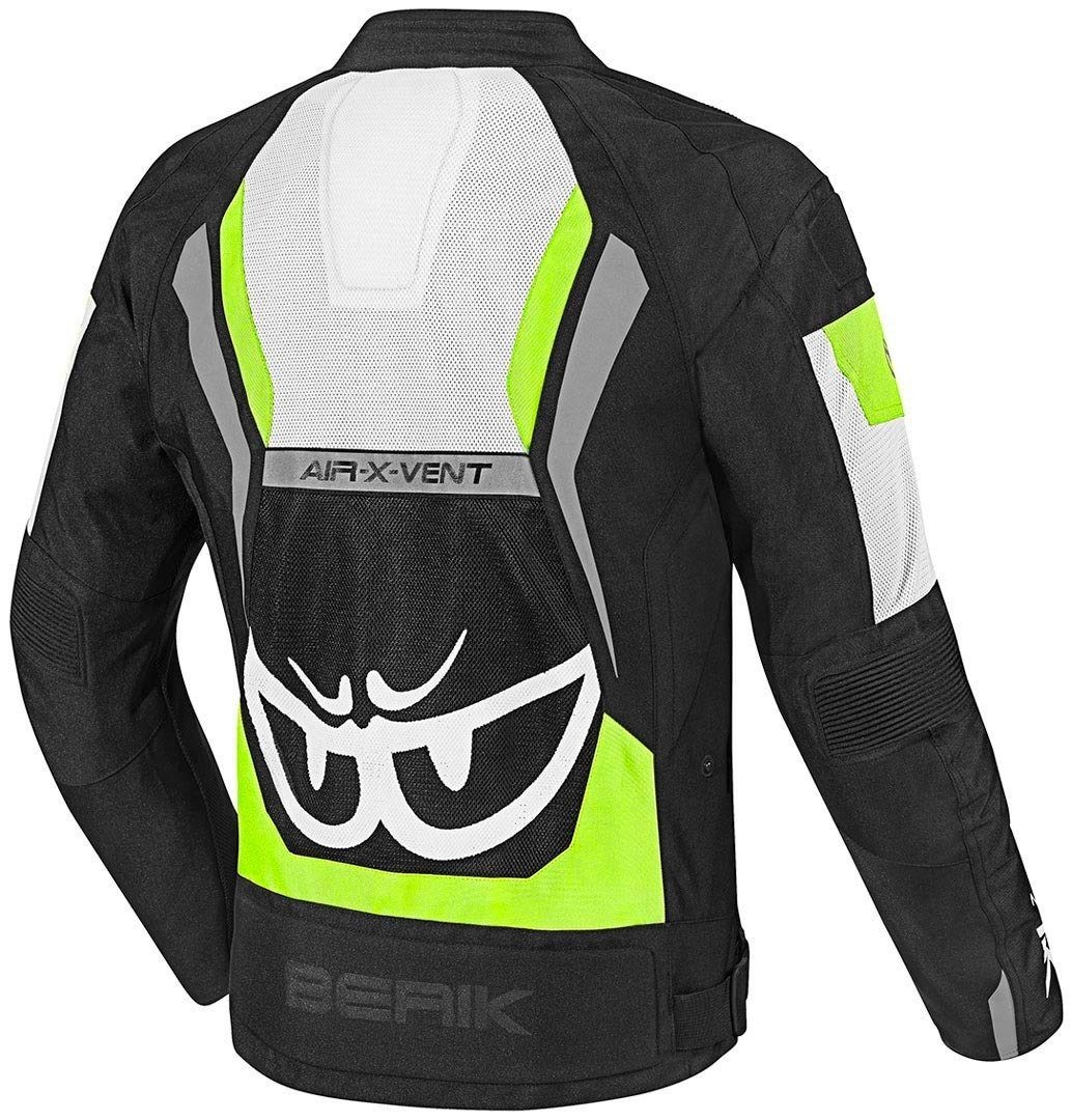 Berik Black/White/Yellow Motorradjacke Imola Air Motorrad Textiljacke