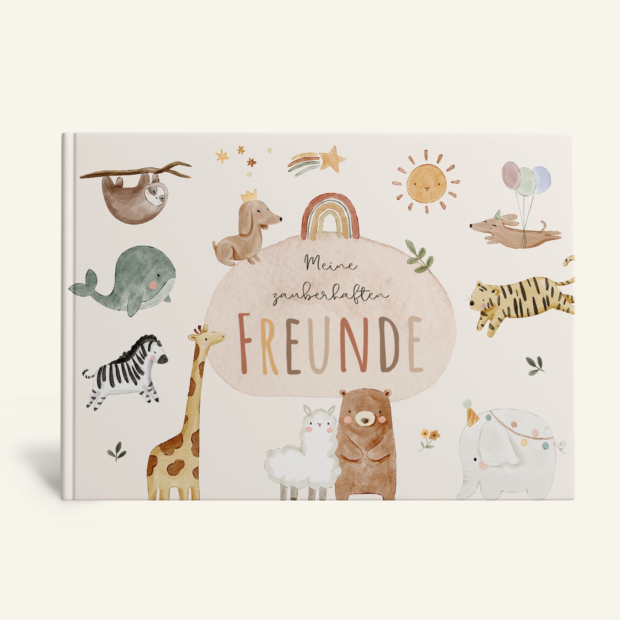 MeinBaby123® Tagebuch Freundebuch für Kinder, Freundschaftsalbum, Freundealbum Kindergarten und Schule, Freundschaftsbuch Hardcover