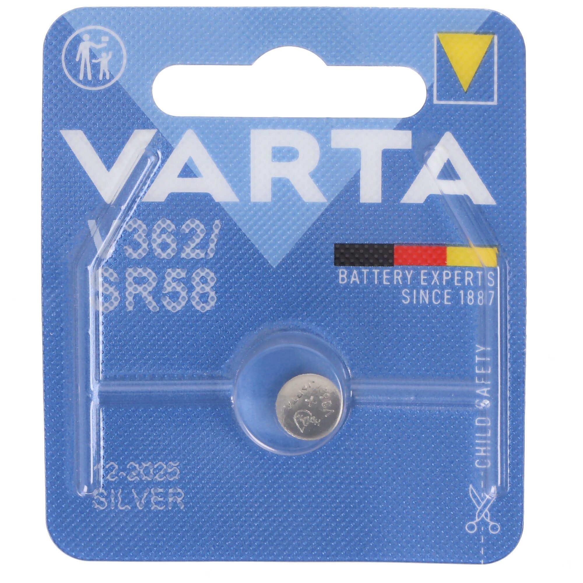 VARTA Varta Batterie Silver Oxide, Knopfzelle, 362, SR58, 1.55V Electronics Knopfzelle