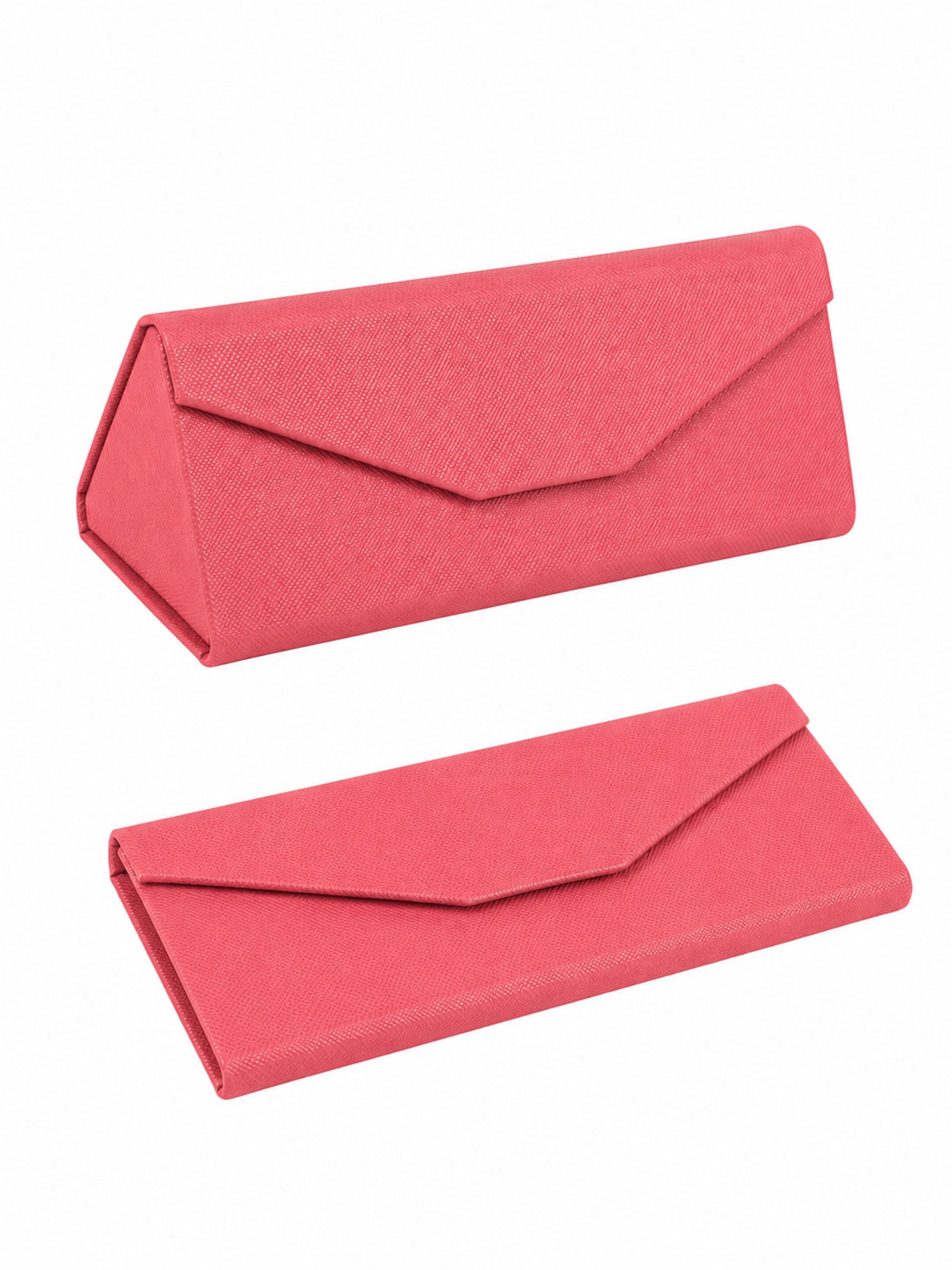 Adel Accessoires Brillenetui Faltbares Brillenetui – Elegantes Triangel-Design mit Magnetverschluss, Faltbar, platzsparend, Hartschale, Brillenschutz, Made in Italy