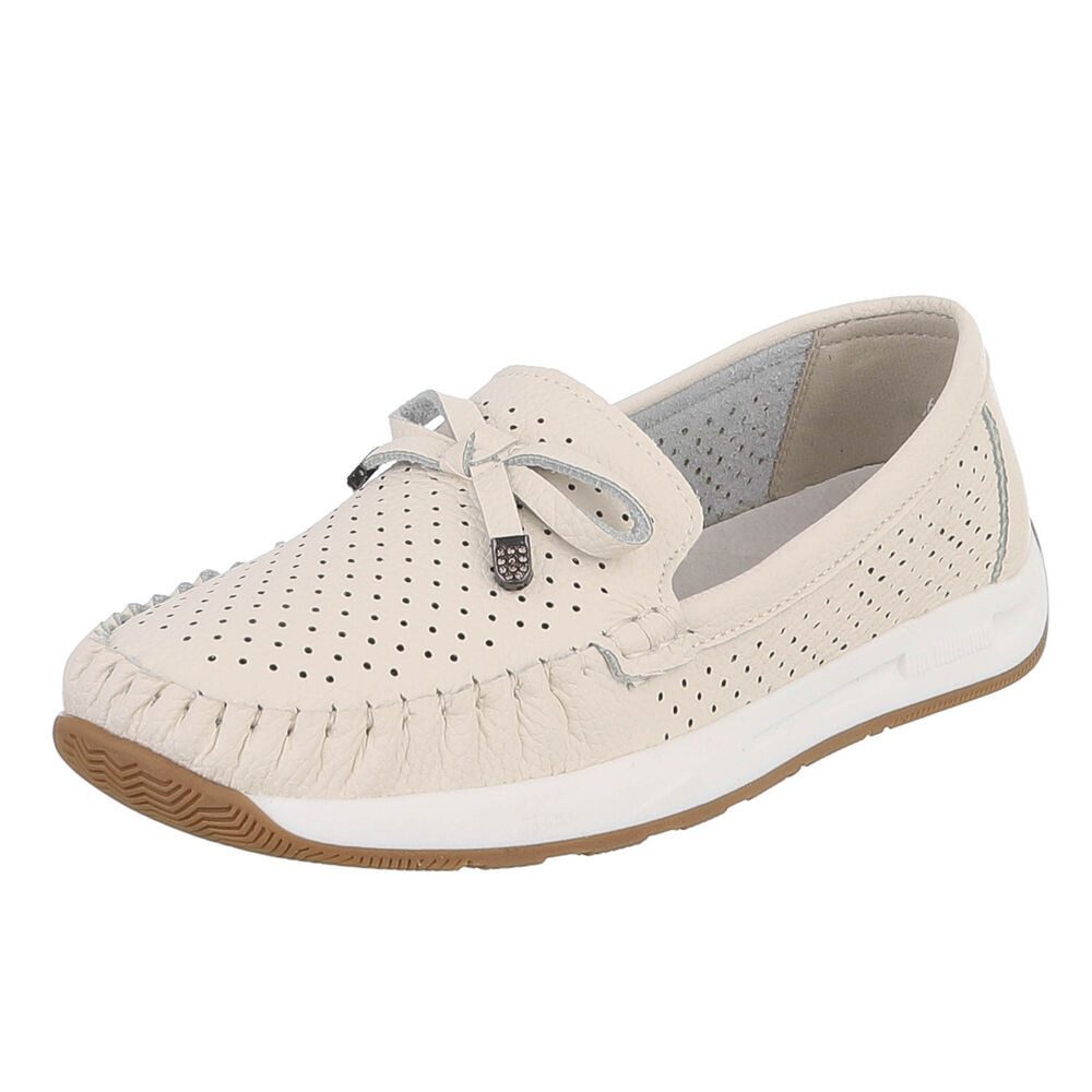 Ital-Design Komfortabler Slipper mit durchlochten Details für Damen Slipper günstig online kaufen