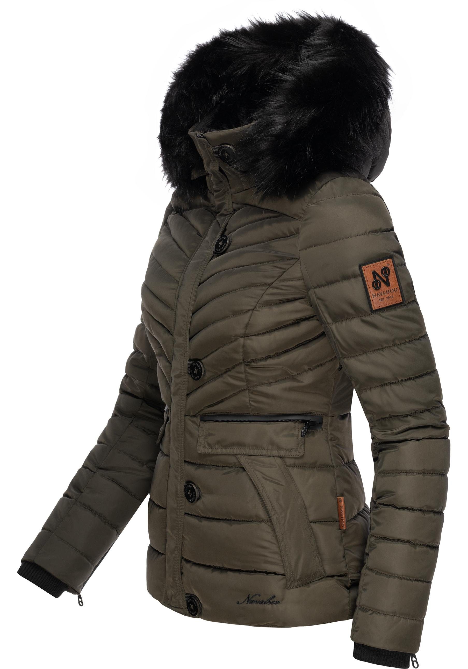 Navahoo Winterjacke Wisteriaa Warm gefütterte Steppjacke günstig online kaufen