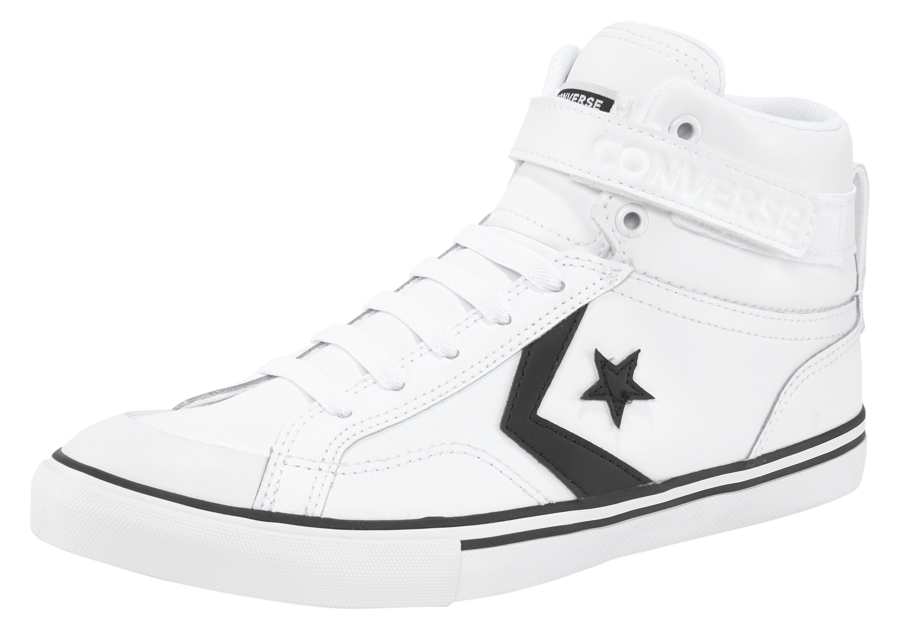 LEATHER Converse STRAP weiß-schwarz PRO BLAZE Sneaker