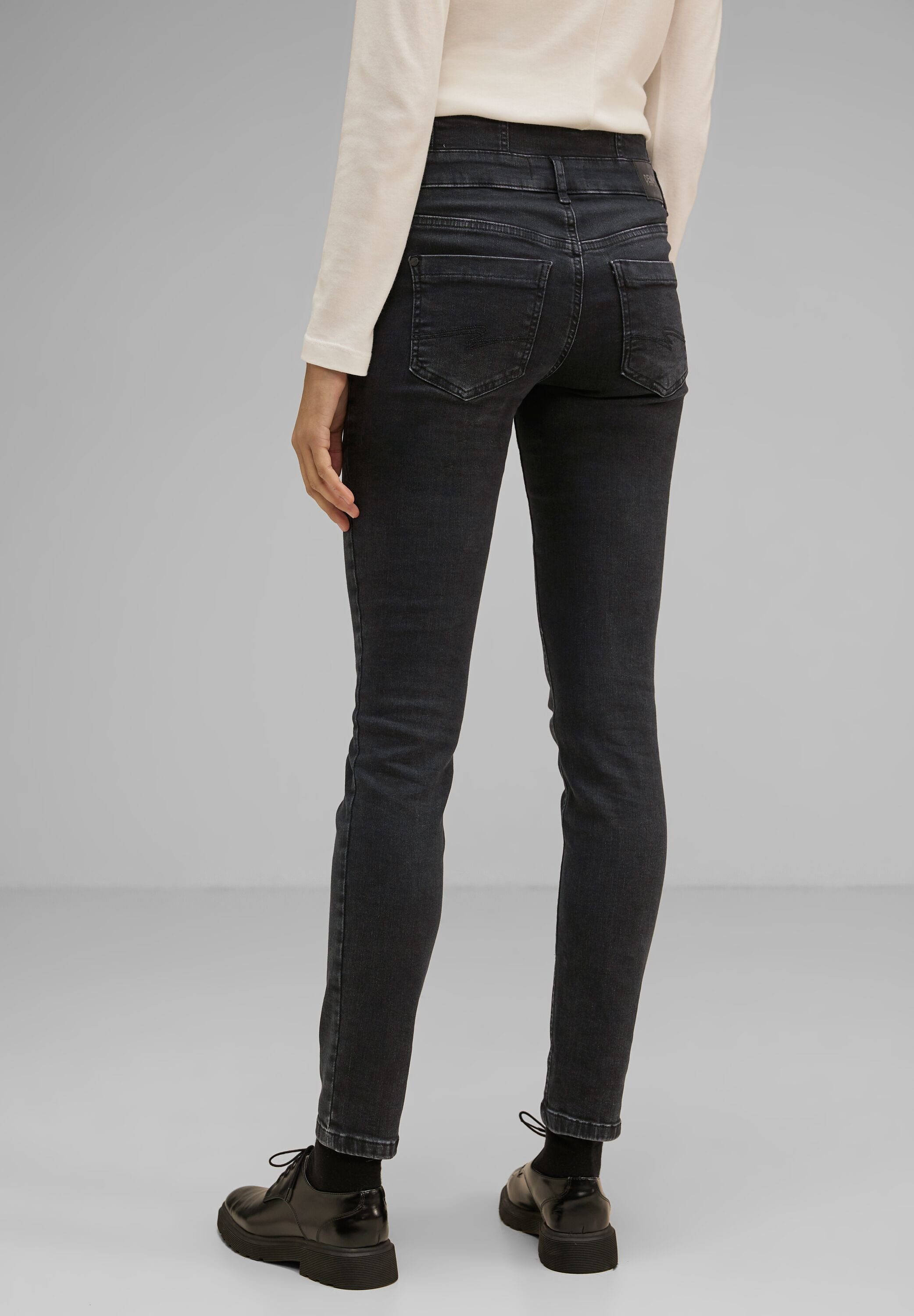 5-Pocket-Style, ONE Dunkle Jeans Waschung STREET Gerade