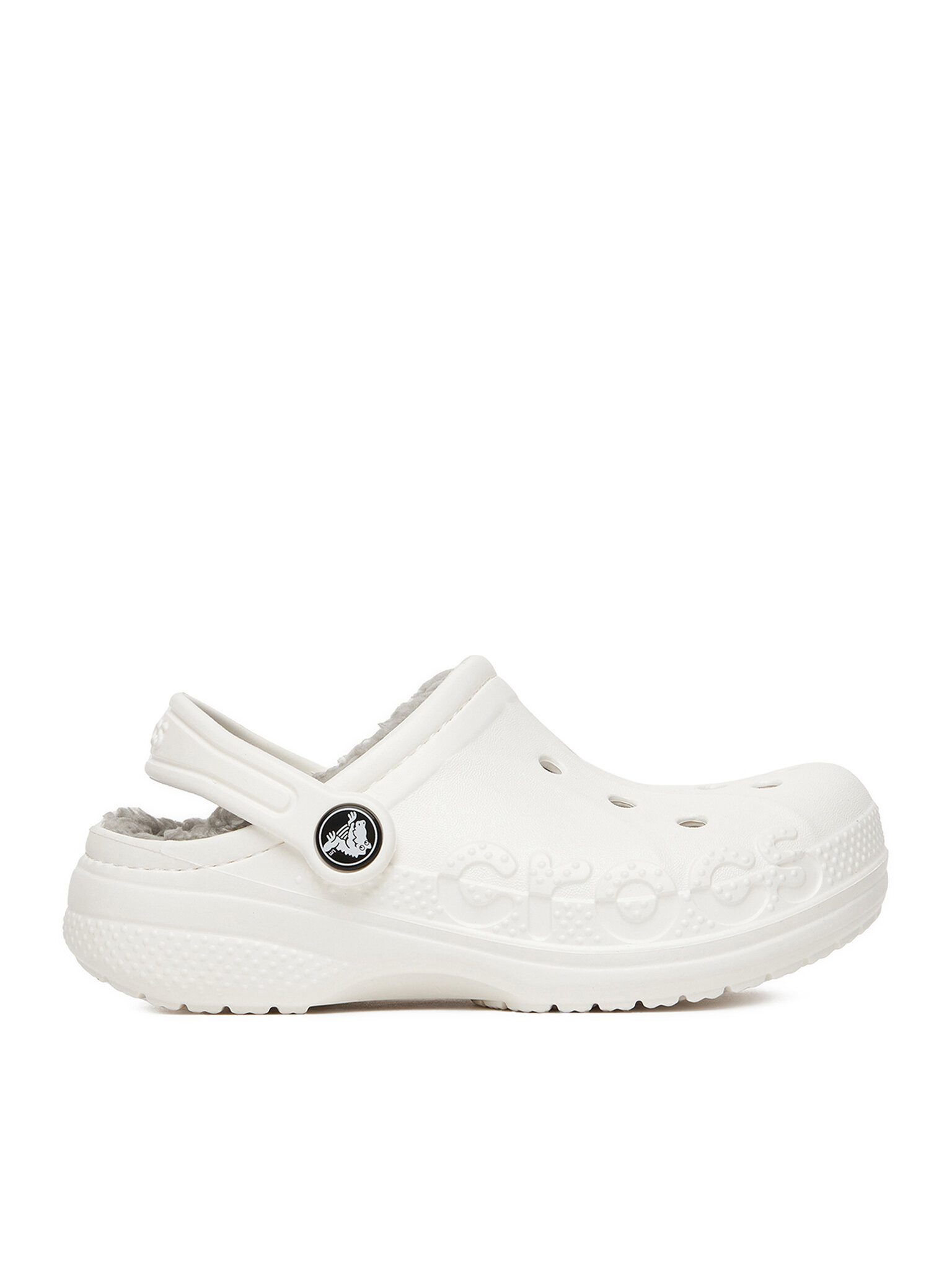 Crocs Crocs Mädchen Flip-Flops Crocs-C-BAYA LINED CLOG K 207500-11H Weiß Wei Badepantolette