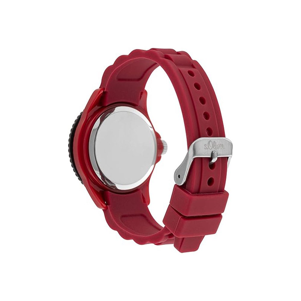 s.Oliver Quarzuhr s.Oliver Armbanduhr mit Silikonarmband SO-3919-PQ, Hochwertiges Produkt mit zeitlosem Design, sorgfältiger Verarbeitung