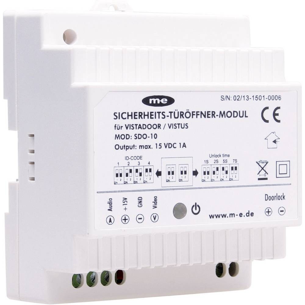 m-e Video-Türsprechanlage Sicherheits-Türöffner-Modul SDO-10